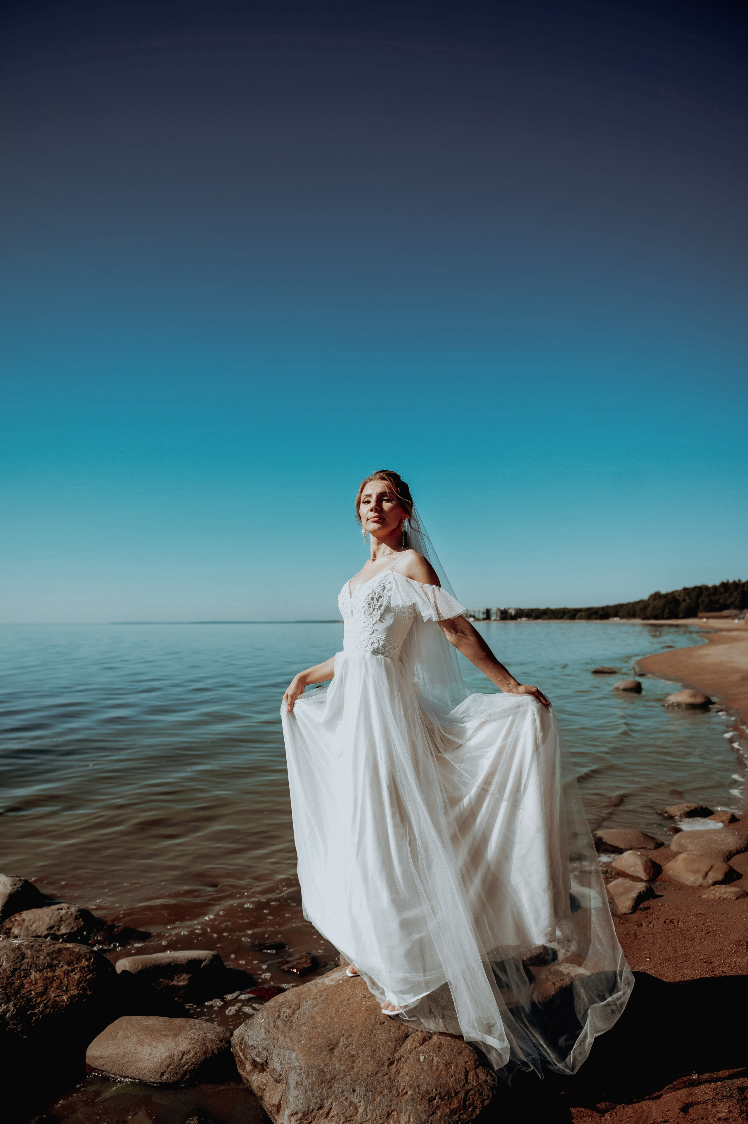Елизавета и Максим (свадебная фотосессия в Сестрорецке и на Финском заливе). Портретный, семейный и свадебный фотограф в Санкт-Петербурге и в Пушкине Ширяев Денис