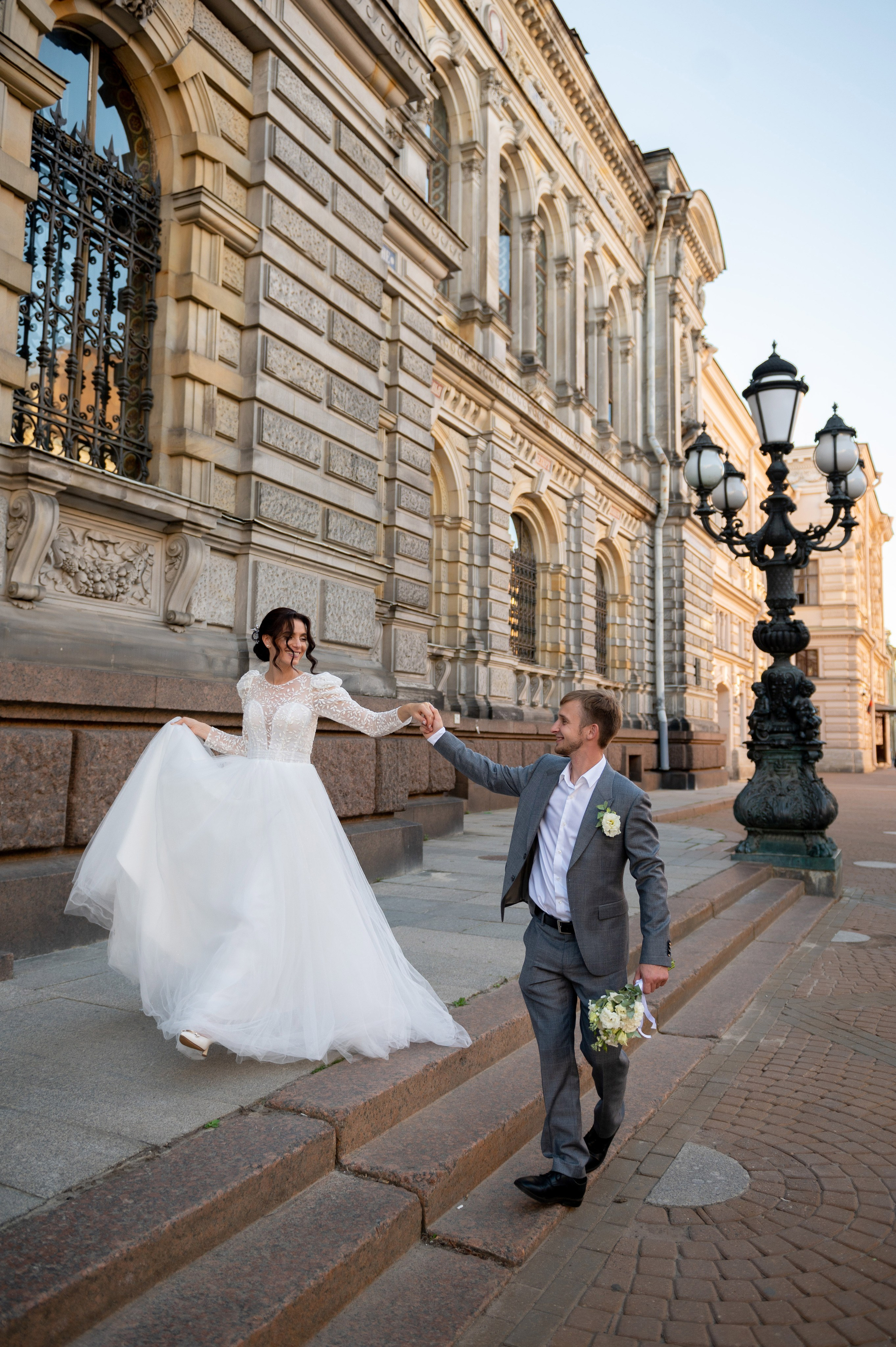 Кирилл и Анжела (круассаны, кофе и фотосессия в Летнем саду). Портретный, семейный и свадебный фотограф в Санкт-Петербурге и в Пушкине Ширяев Денис