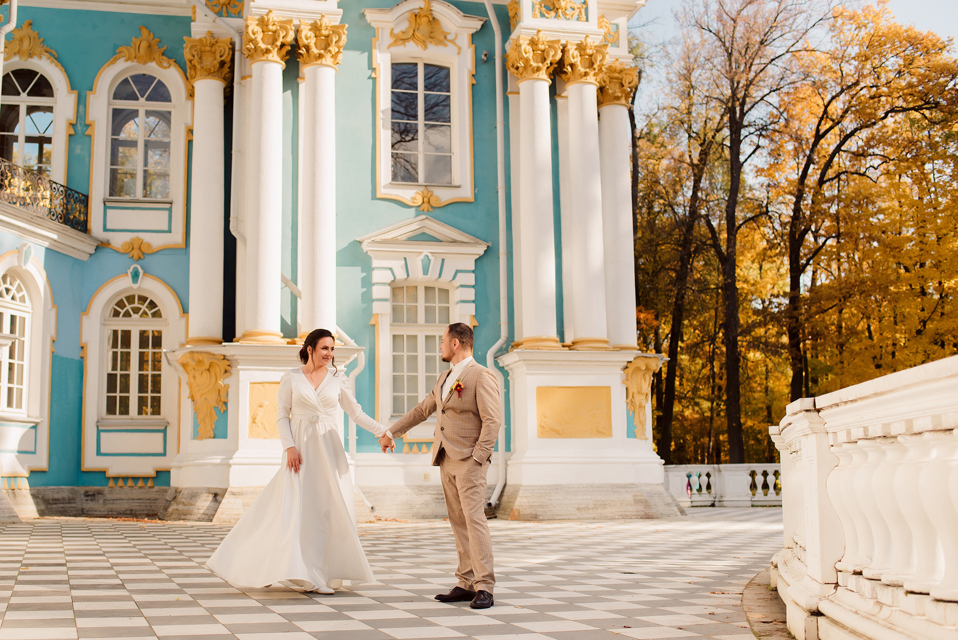 Свадебная фотосессия в Пушкине. Семейный и Свадебный фотограф. Санкт-Петербург. Пушкин