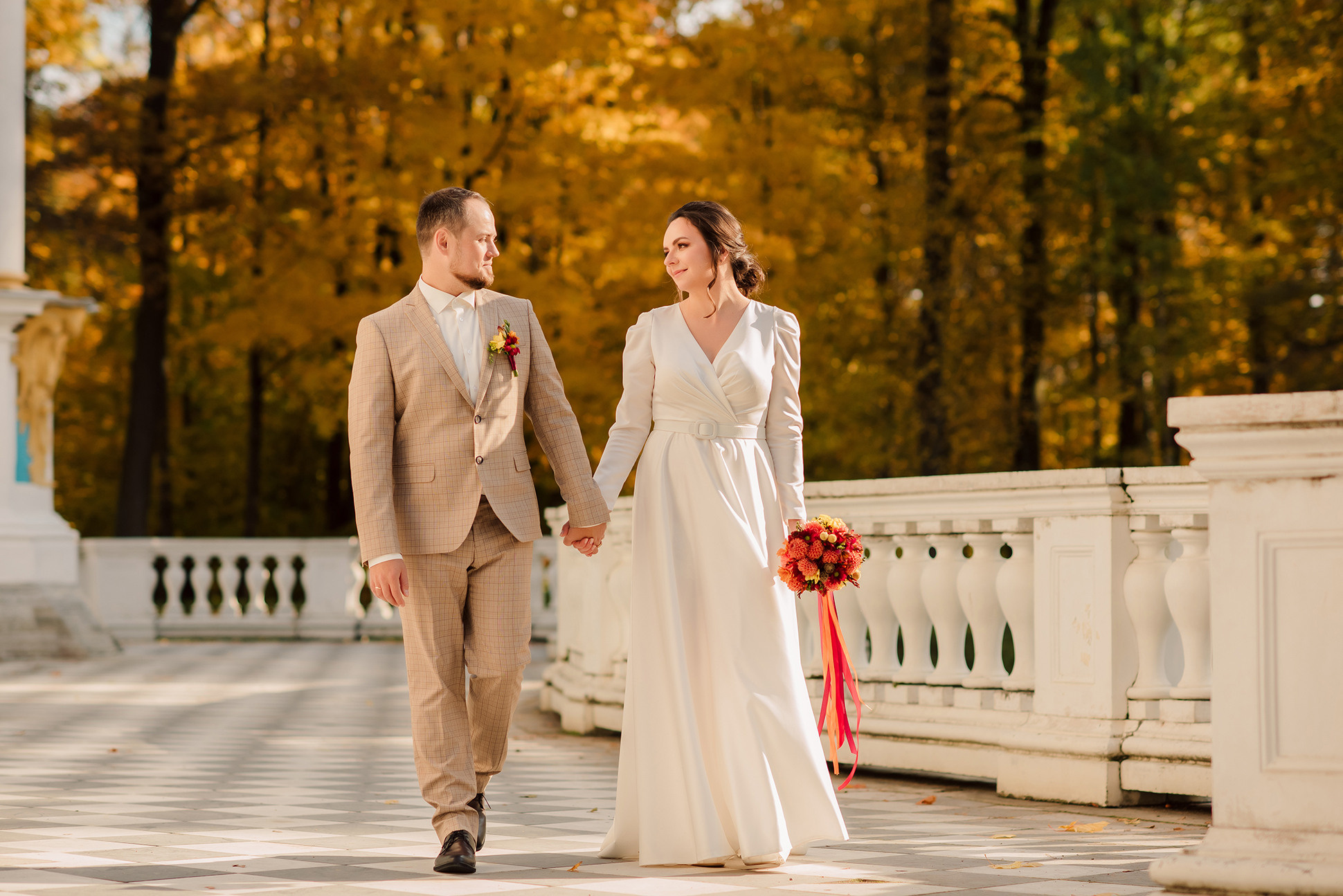 Свадебная фотосессия в Пушкине. Семейный и Свадебный фотограф. Санкт-Петербург. Пушкин