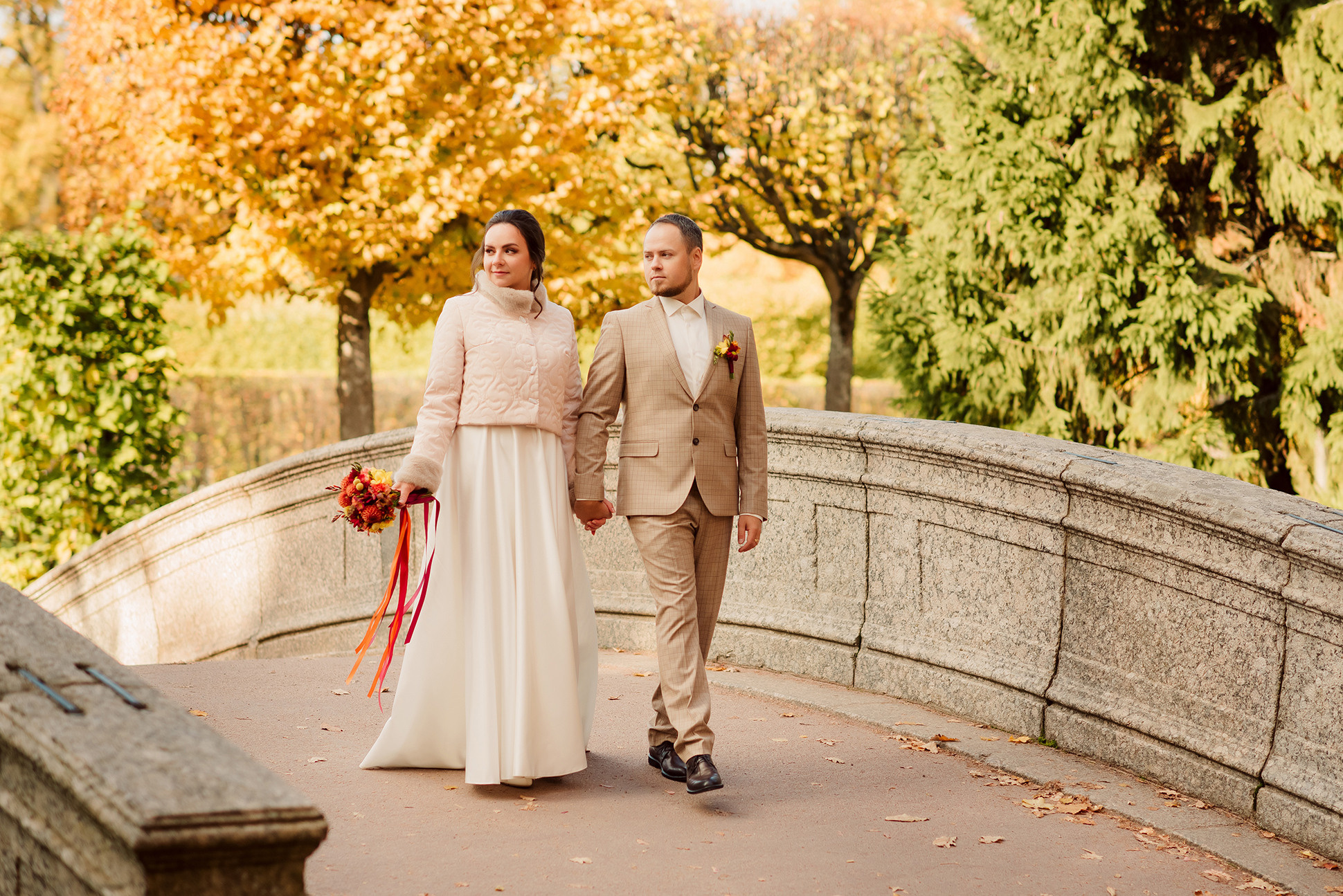Свадебная фотосессия в Пушкине. Семейный и Свадебный фотограф. Санкт-Петербург. Пушкин