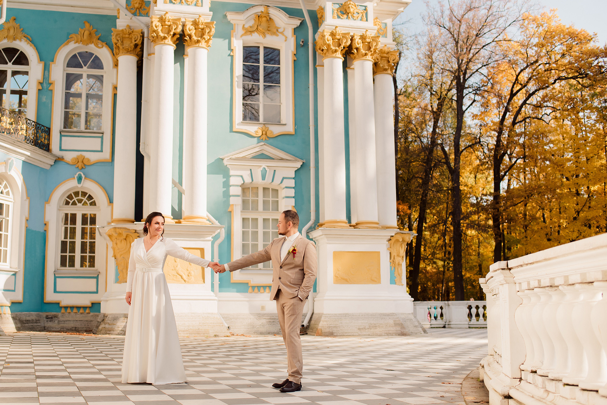 Свадебная фотосессия в Пушкине. Семейный и Свадебный фотограф. Санкт-Петербург. Пушкин