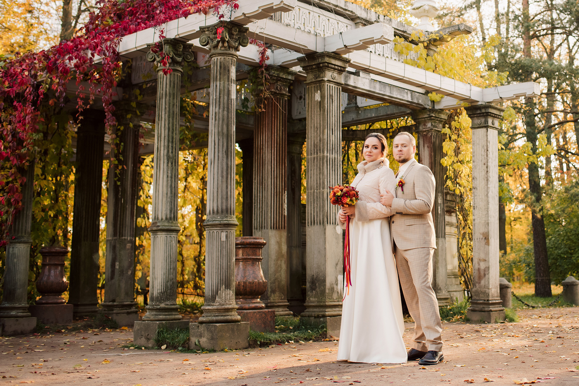 Свадебная фотосессия в Пушкине. Семейный и Свадебный фотограф. Санкт-Петербург. Пушкин