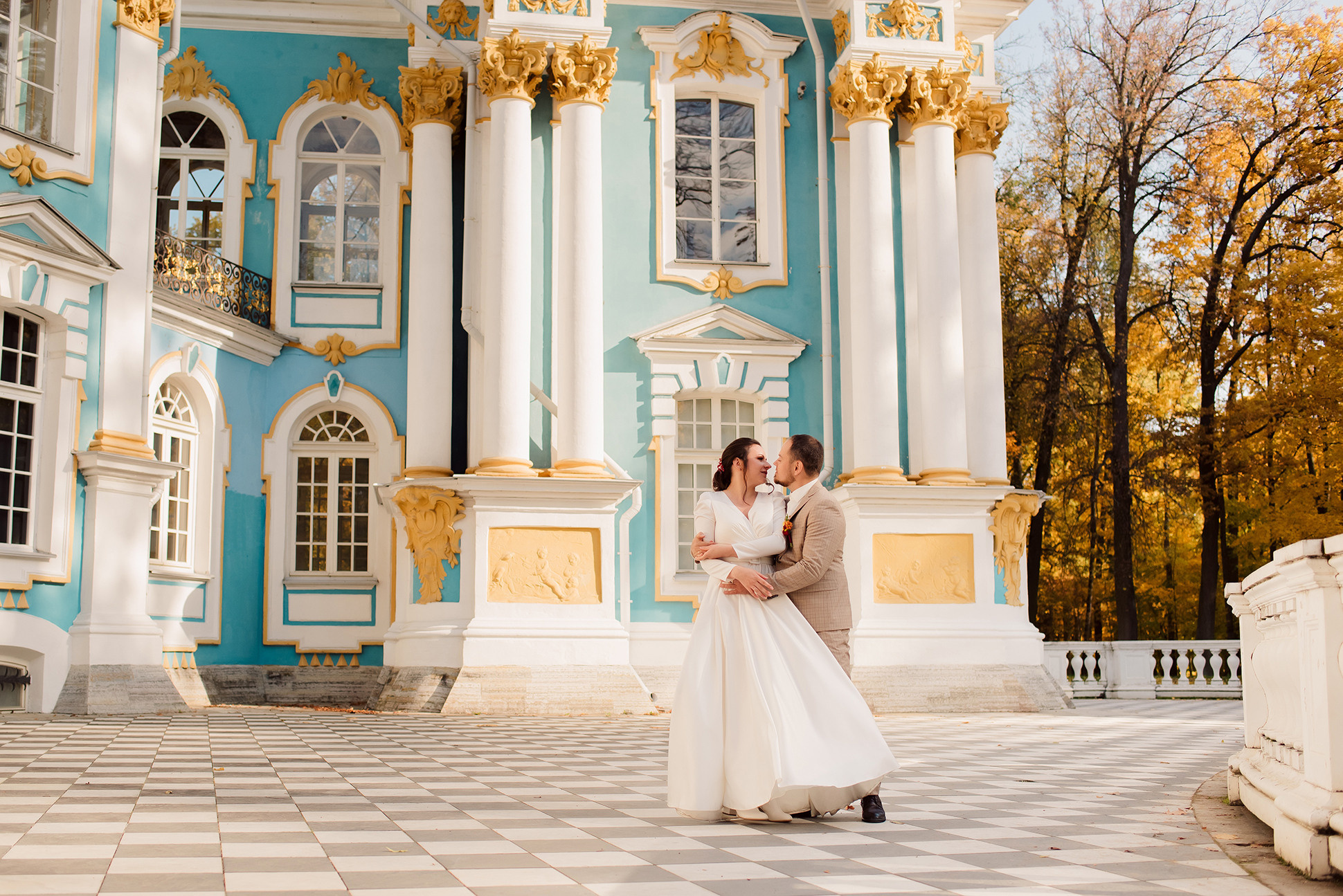Свадебная фотосессия в Пушкине. Семейный и Свадебный фотограф. Санкт-Петербург. Пушкин