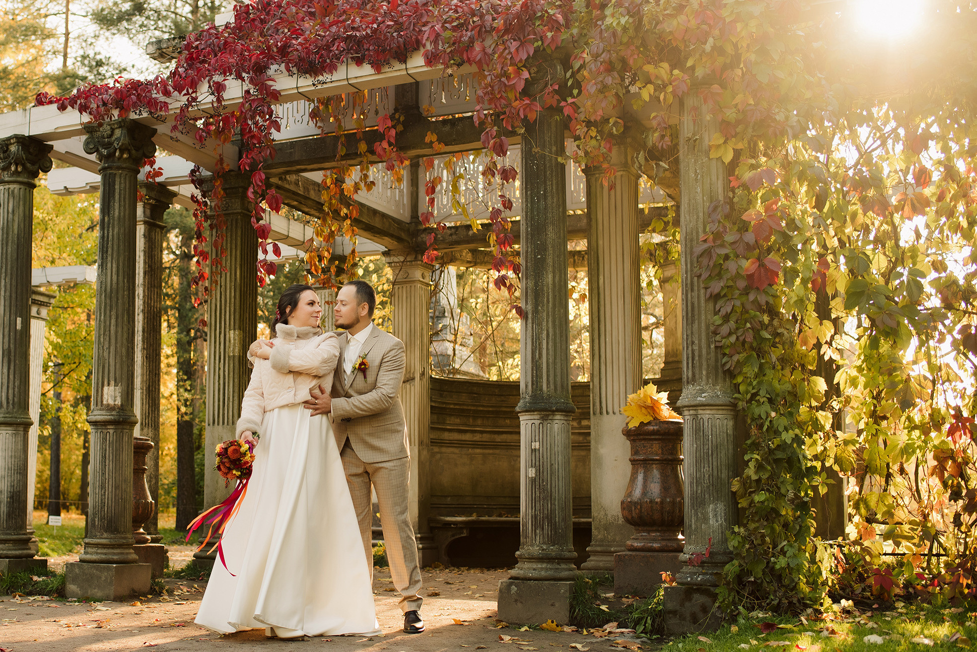 Свадебная фотосессия в Пушкине. Семейный и Свадебный фотограф. Санкт-Петербург. Пушкин