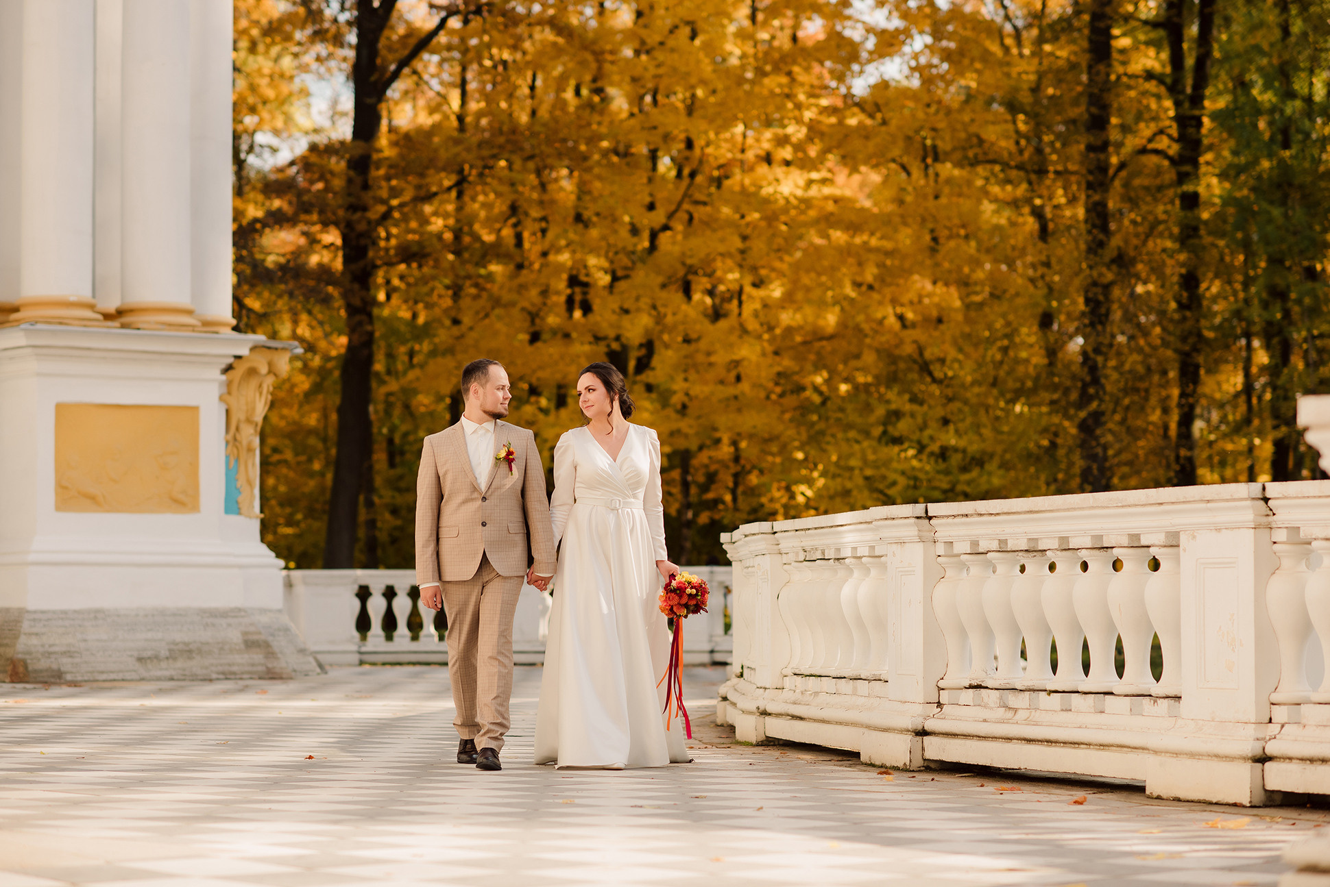Свадебная фотосессия в Пушкине. Семейный и Свадебный фотограф. Санкт-Петербург. Пушкин
