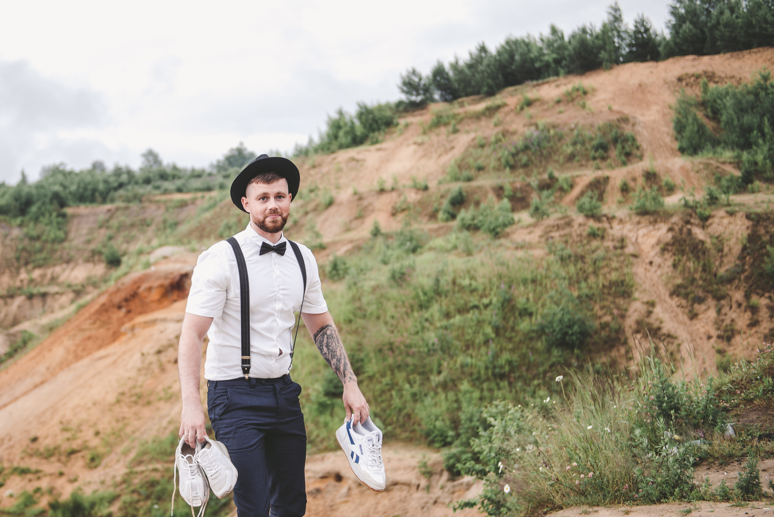 Выездная регистрация на песчаном карьере. Свадебный и семейный фотограф София Невская