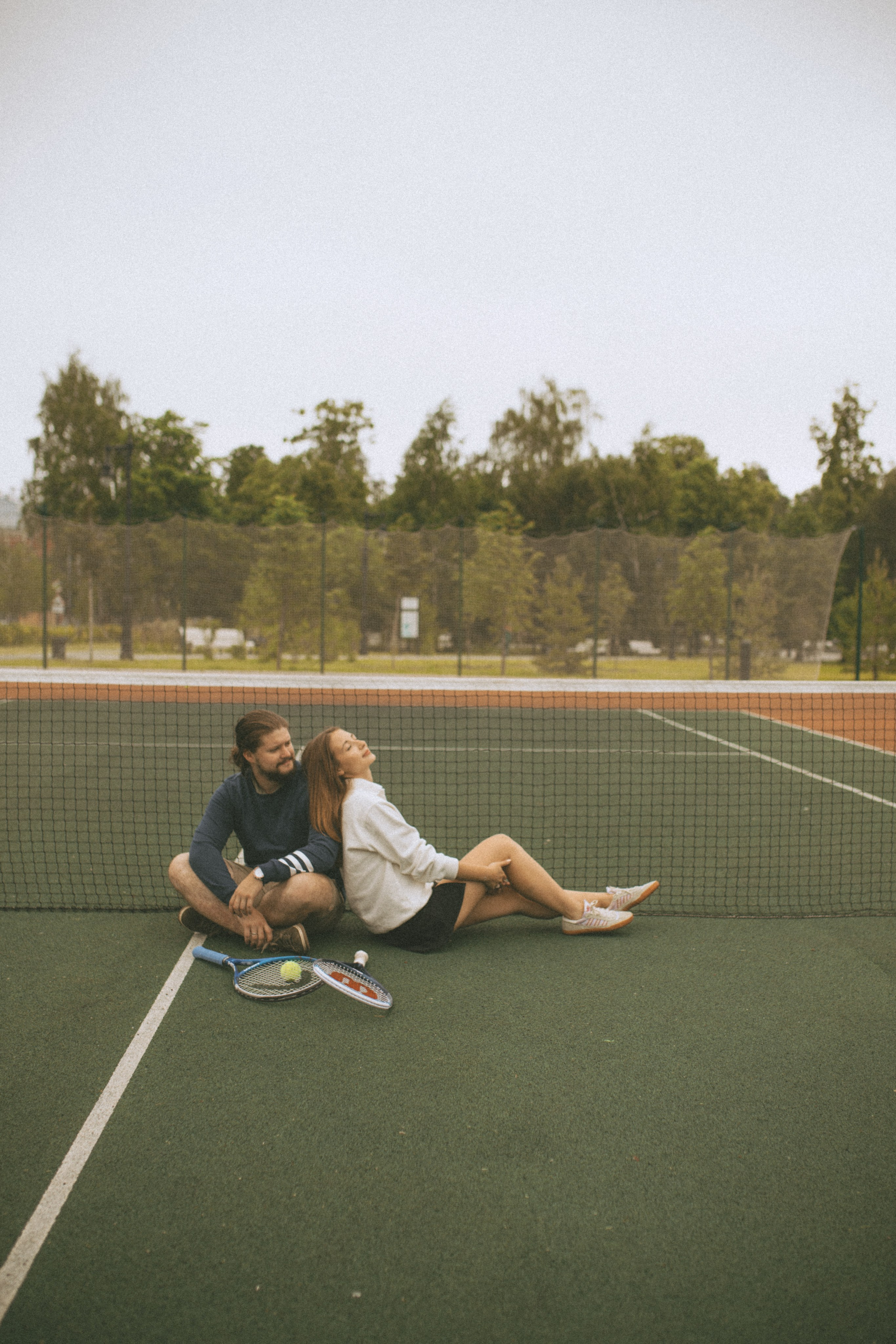 На корте. Свадебный фотограф Казань