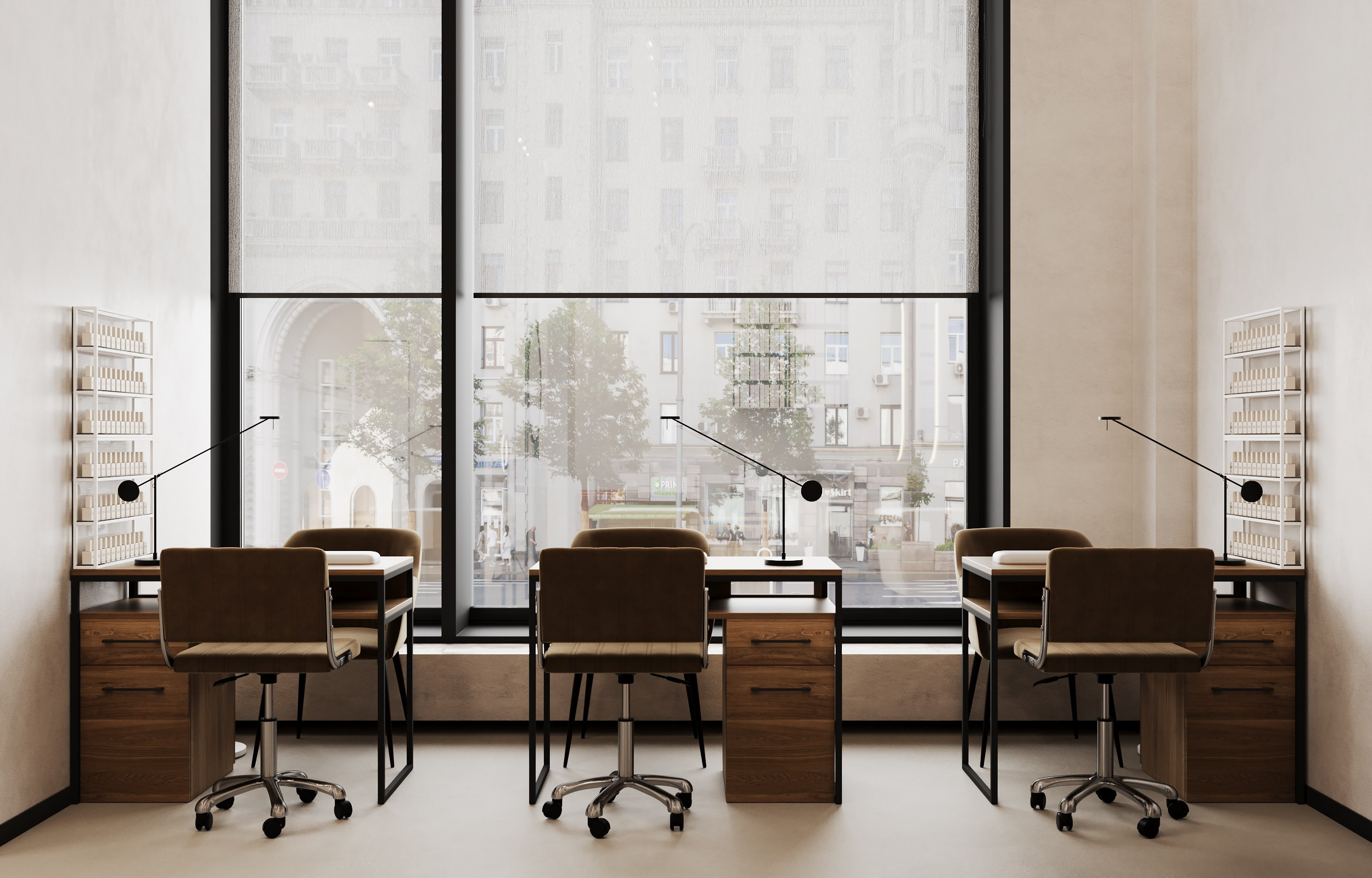 Beauty Salon Tatcher. Дизайн интерьера | 3D визуализация | Миланская Марина