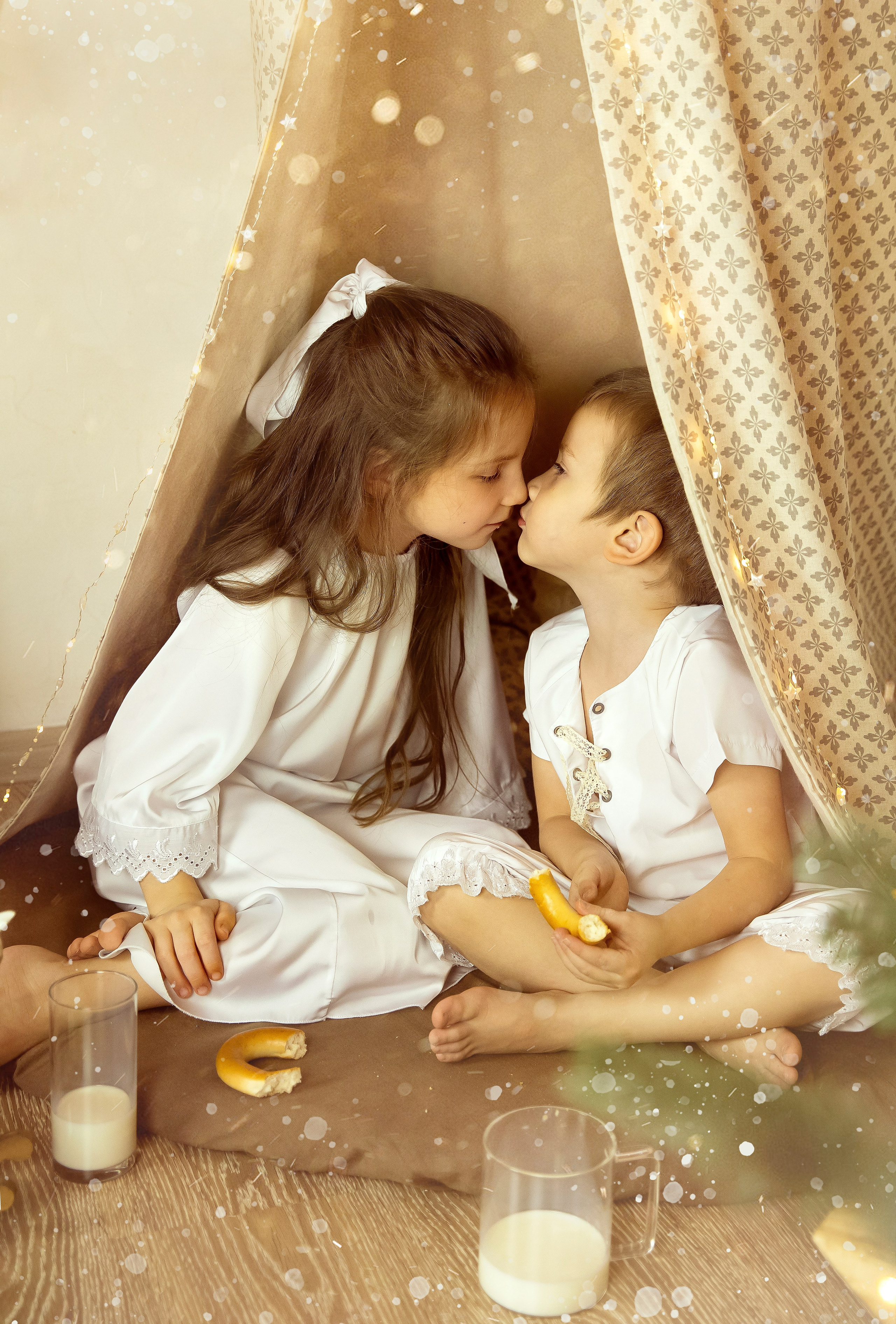 Новогодняя съемка для детей. Фотограф — Татьяна Кириллова, г. Санкт-Петербург