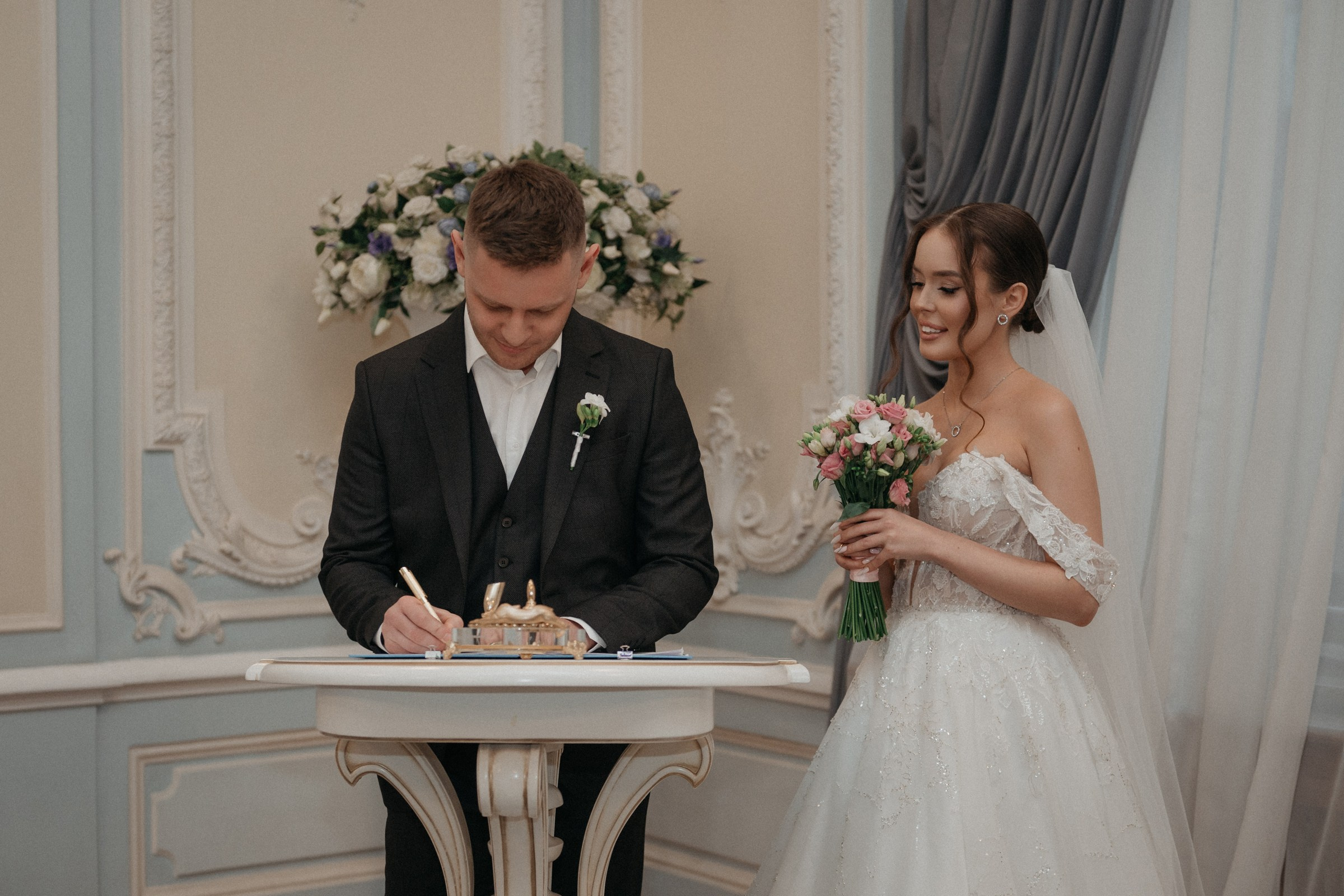 регистрация бракосочетания во 2 Дворце