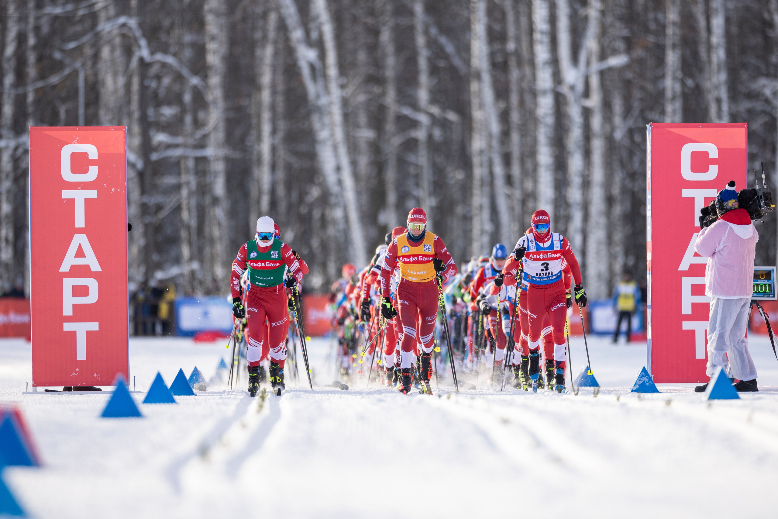 Кубок России по лыжным гонкам. Мужчины скиатлон. Спортивный репортажный фотограф Казань Нафис Сиразетдинов