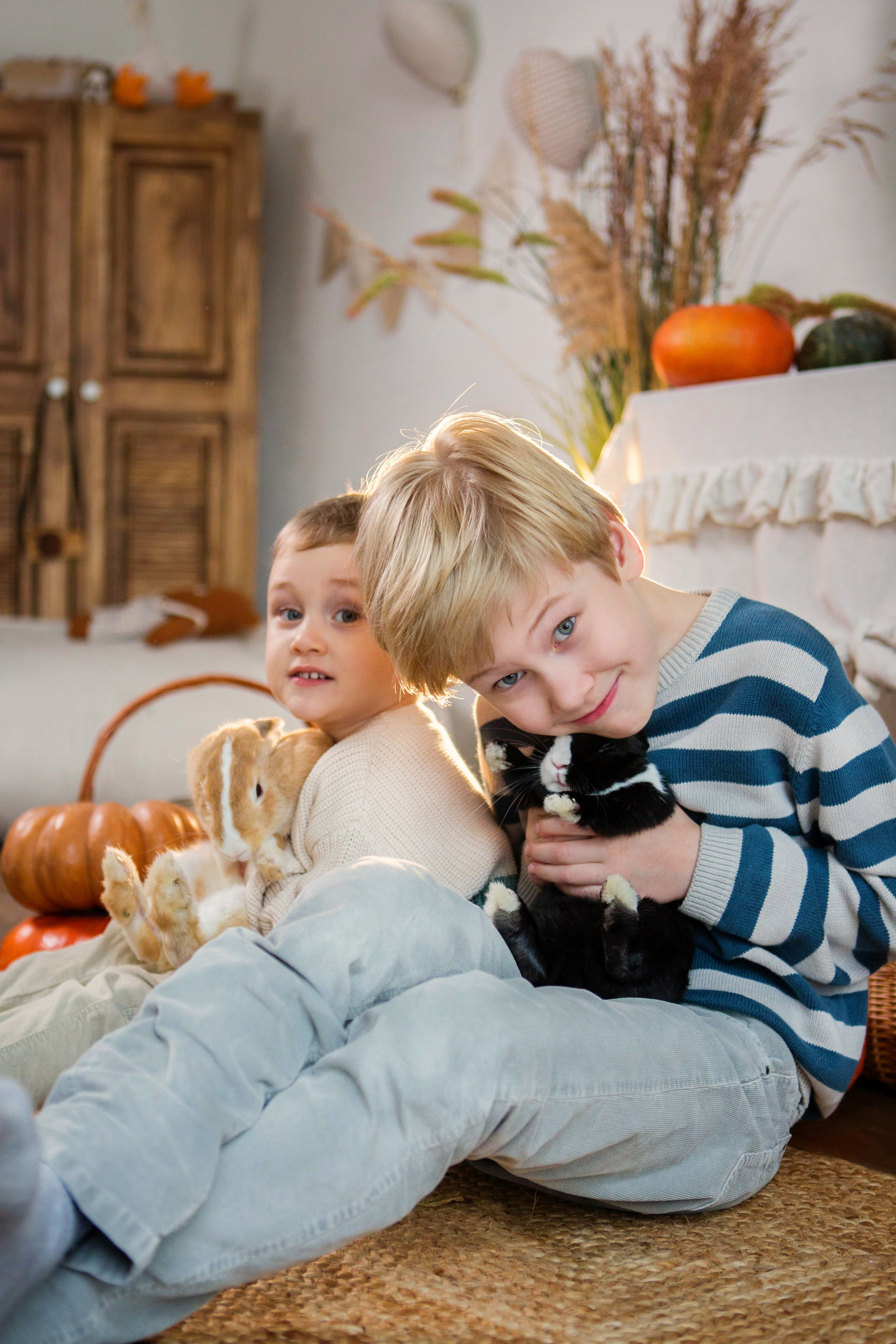 «Осень. Тыквы. Кролики». Фотостудия «Menstone». Свадебный семейный и детский фотограф в Краснодаре Карина Федоровская