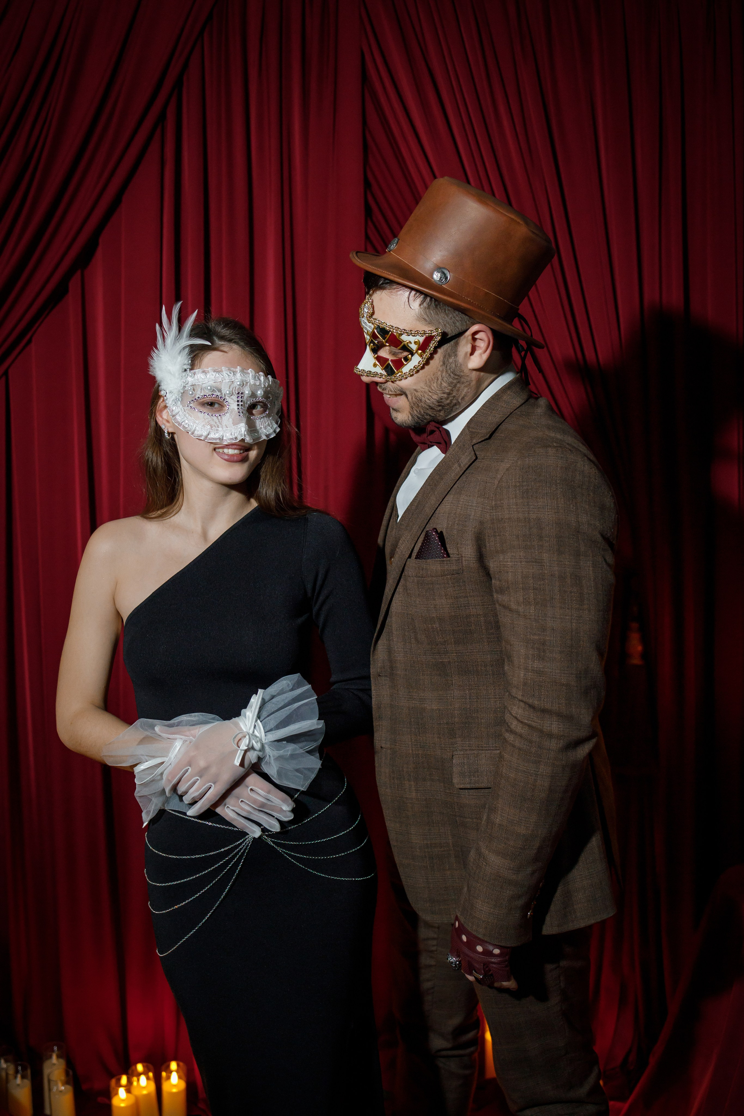 Яркий Новогодний вечер-маскарад. Репортажный и портретный фотограф в Москве Саханцева Анна