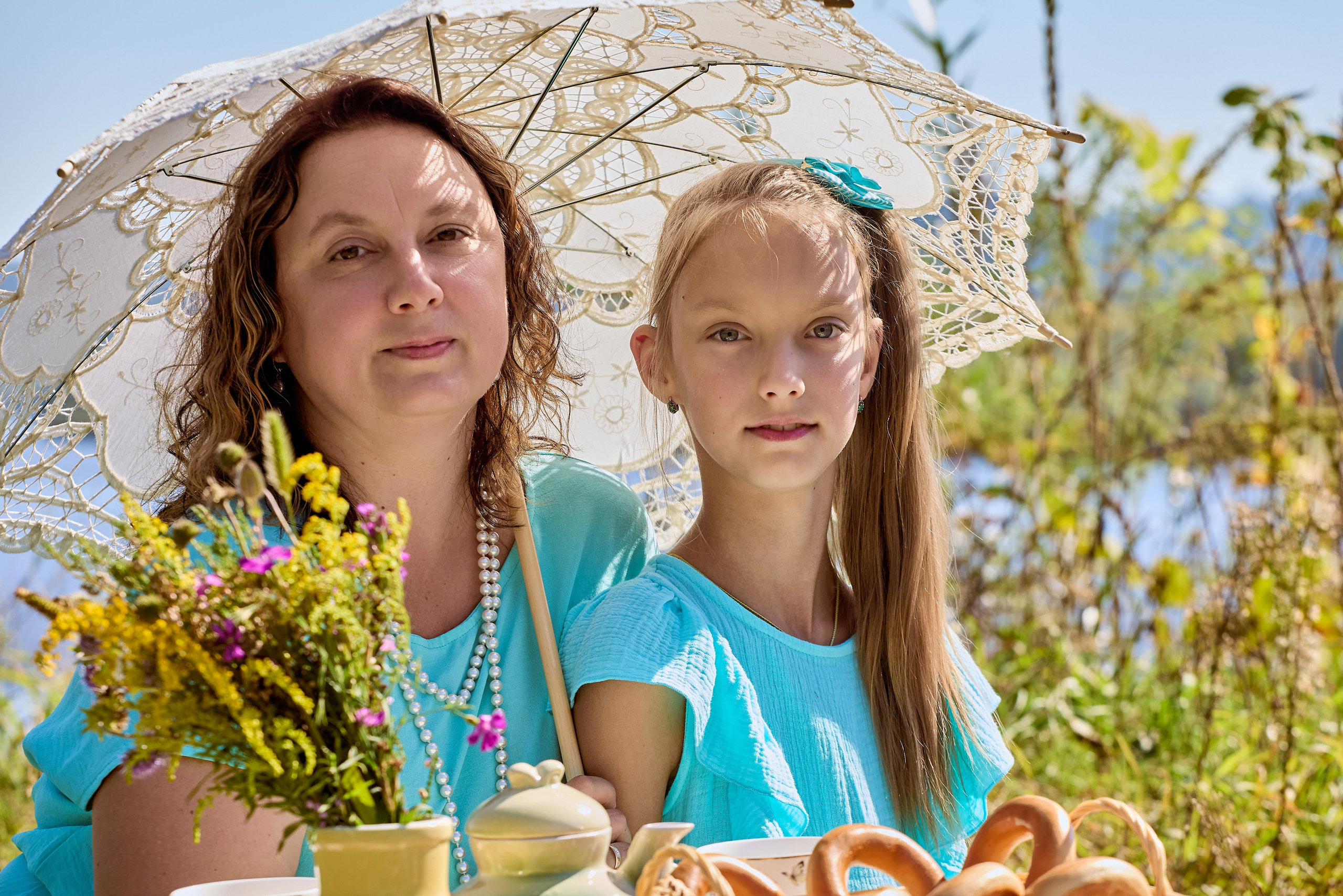 Портрет Мамы и дочки фотография для семейного альбома