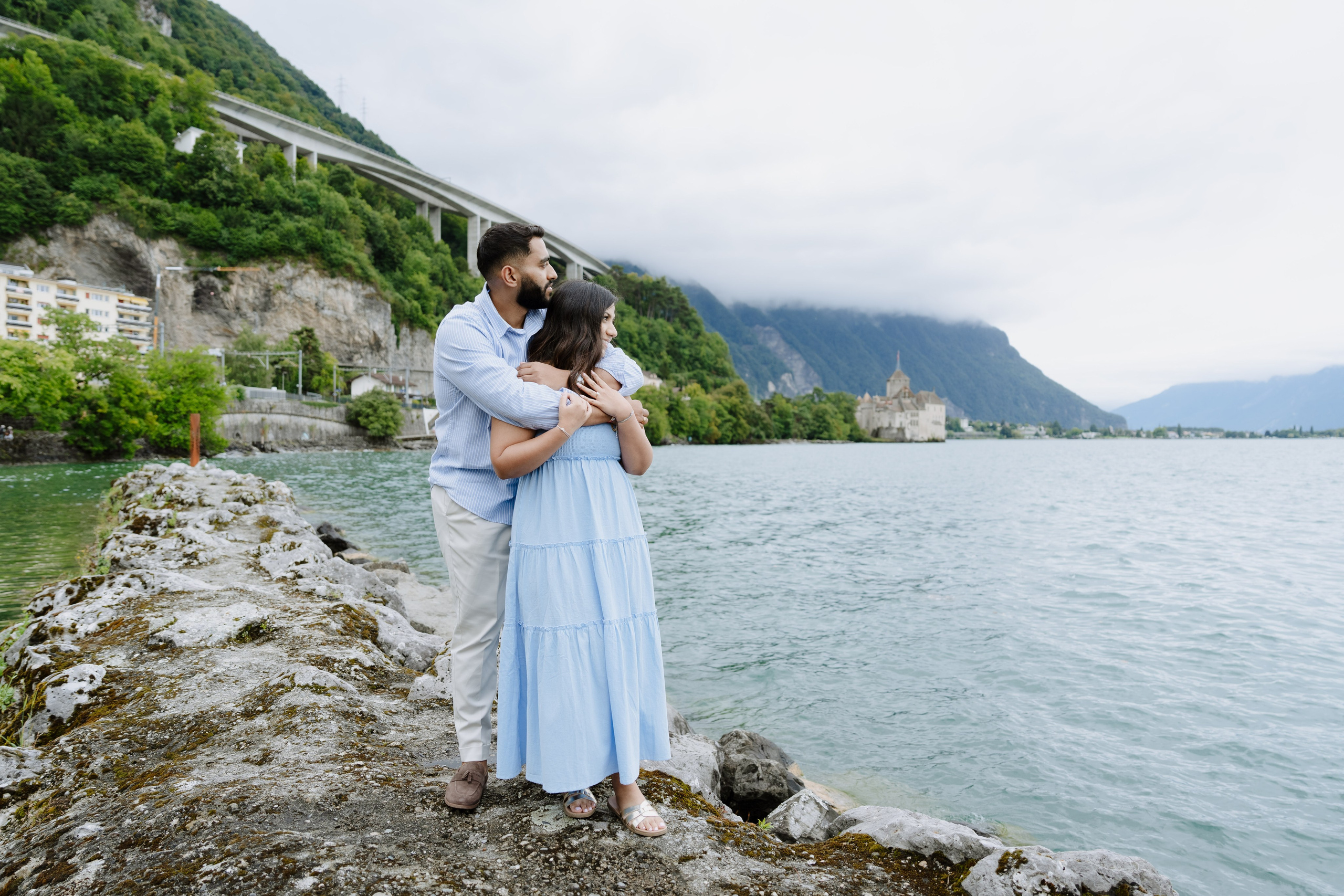 Krishna & Ravi | Proposal Montreux. Professional Wedding Photographer Geneva & Romande Switzerland | Tanya Creator