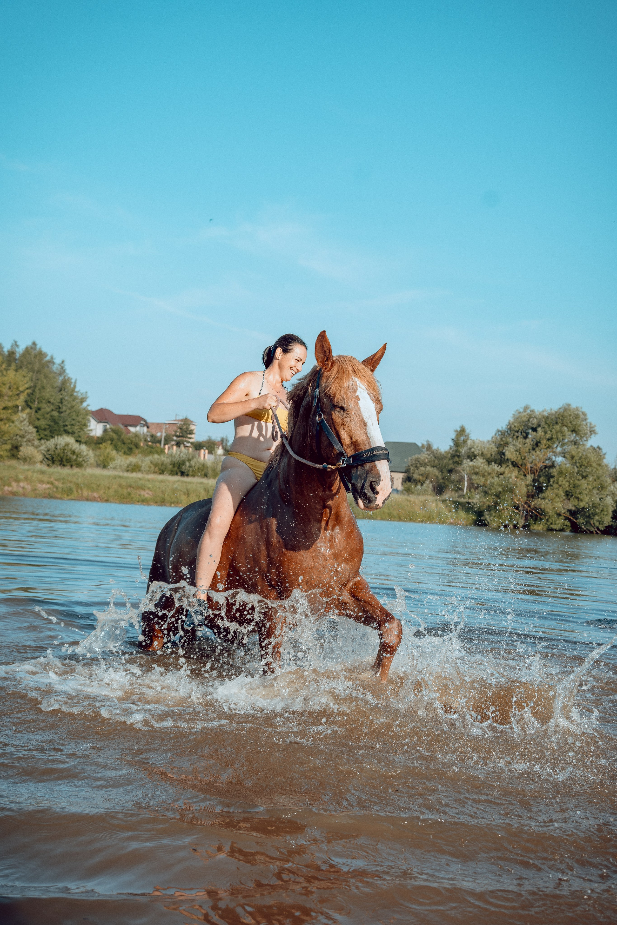 Купание лошадей 05.07.2024. Портретный и семейный фотограф в Москве/Видное