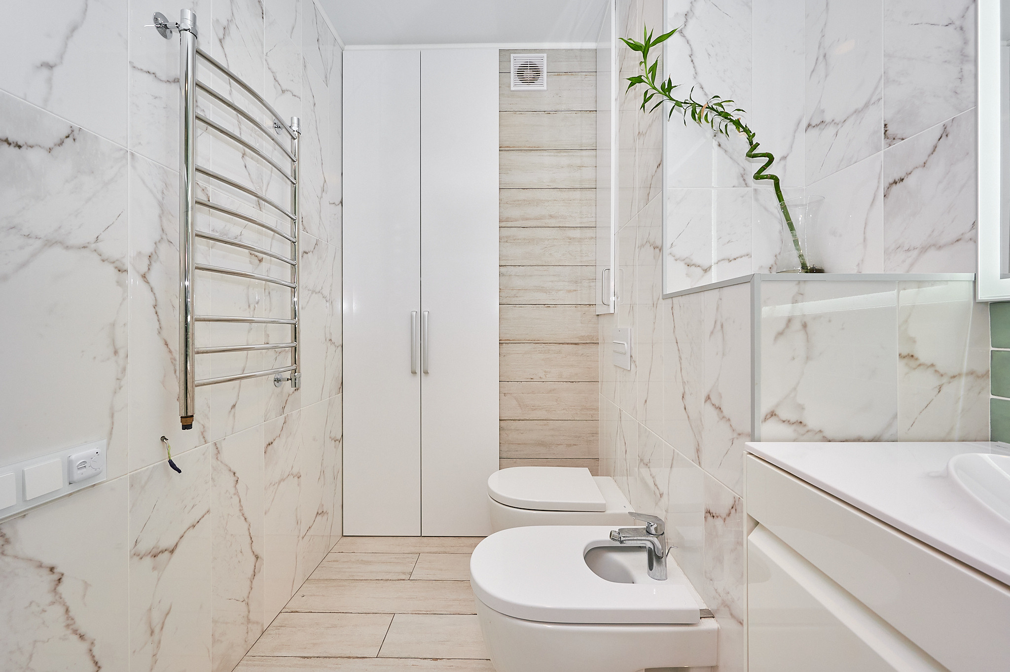 ванная комната светлые оттенки 