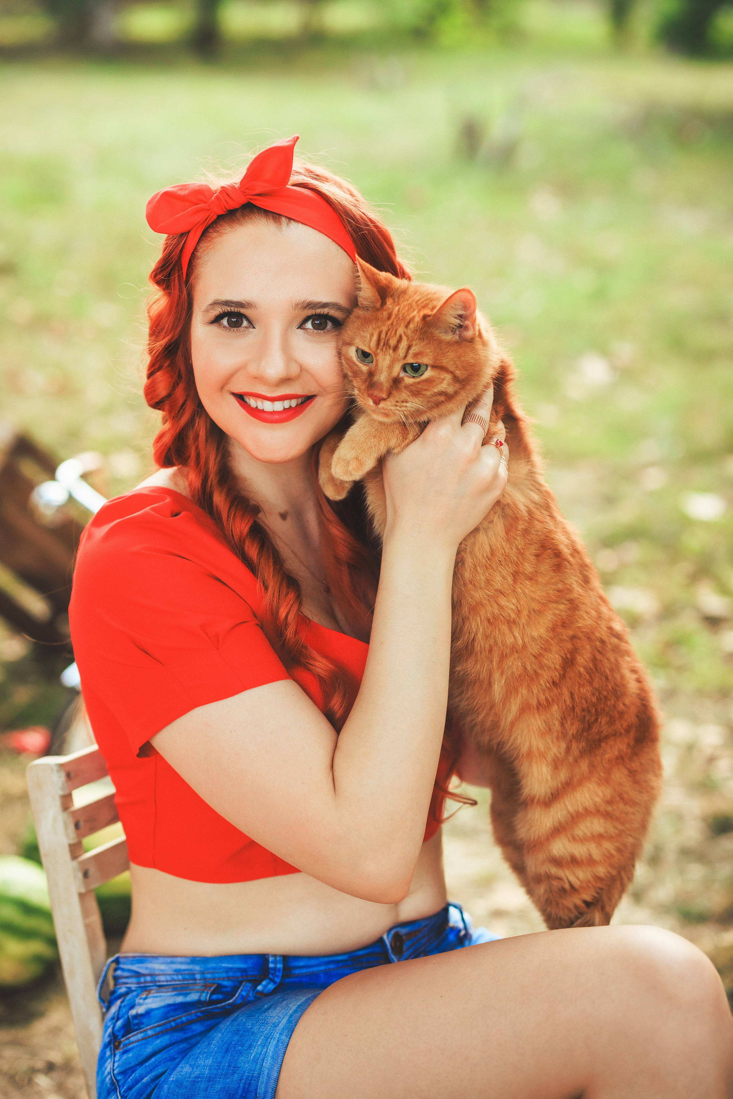 Летняя фотосессия с арбузами и ретро автомобилем. Семейный и детский фотограф в Краснодаре Анна Трашкова