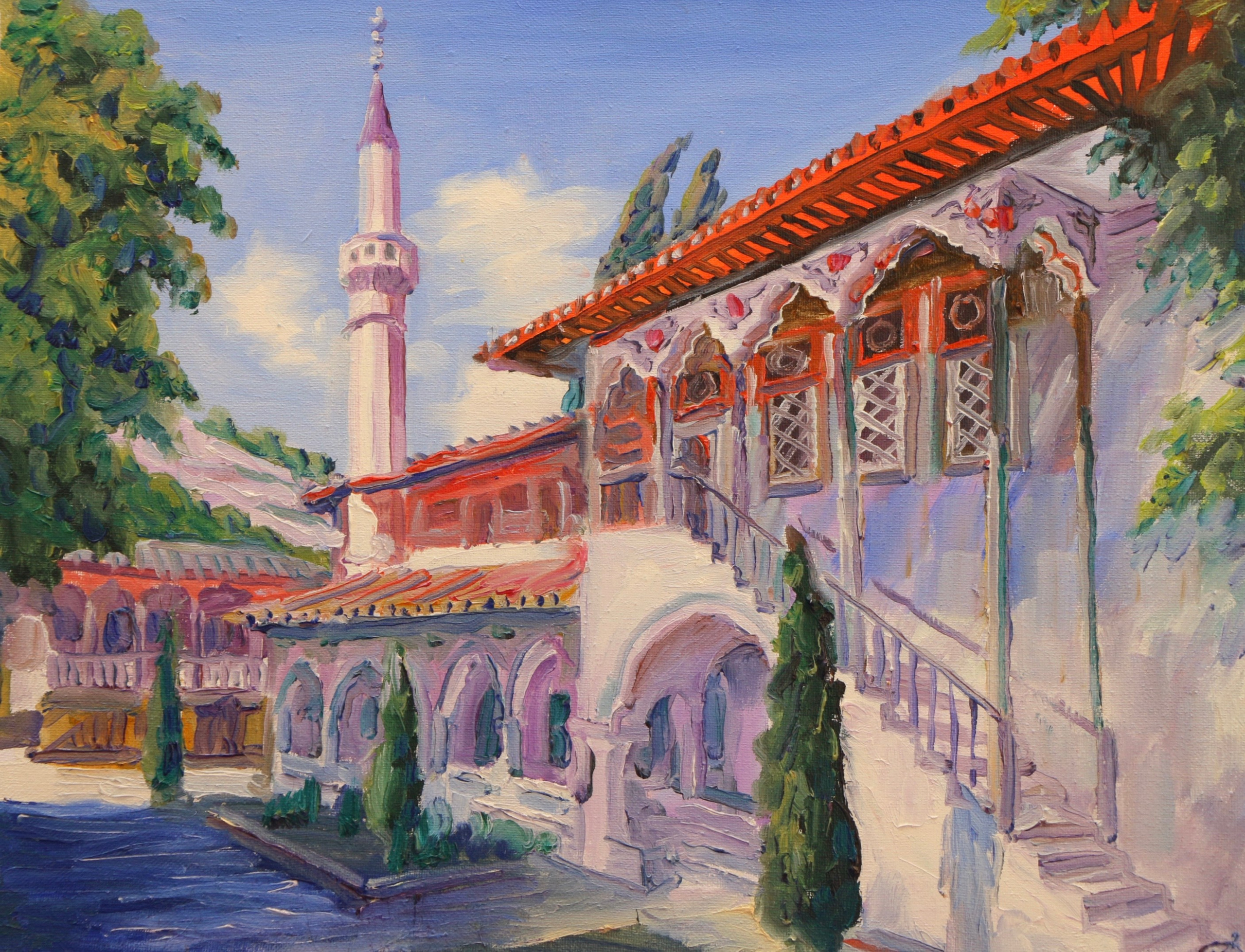 Крымский пейзаж. Продажа картин маслом на холсте в г. Ялта