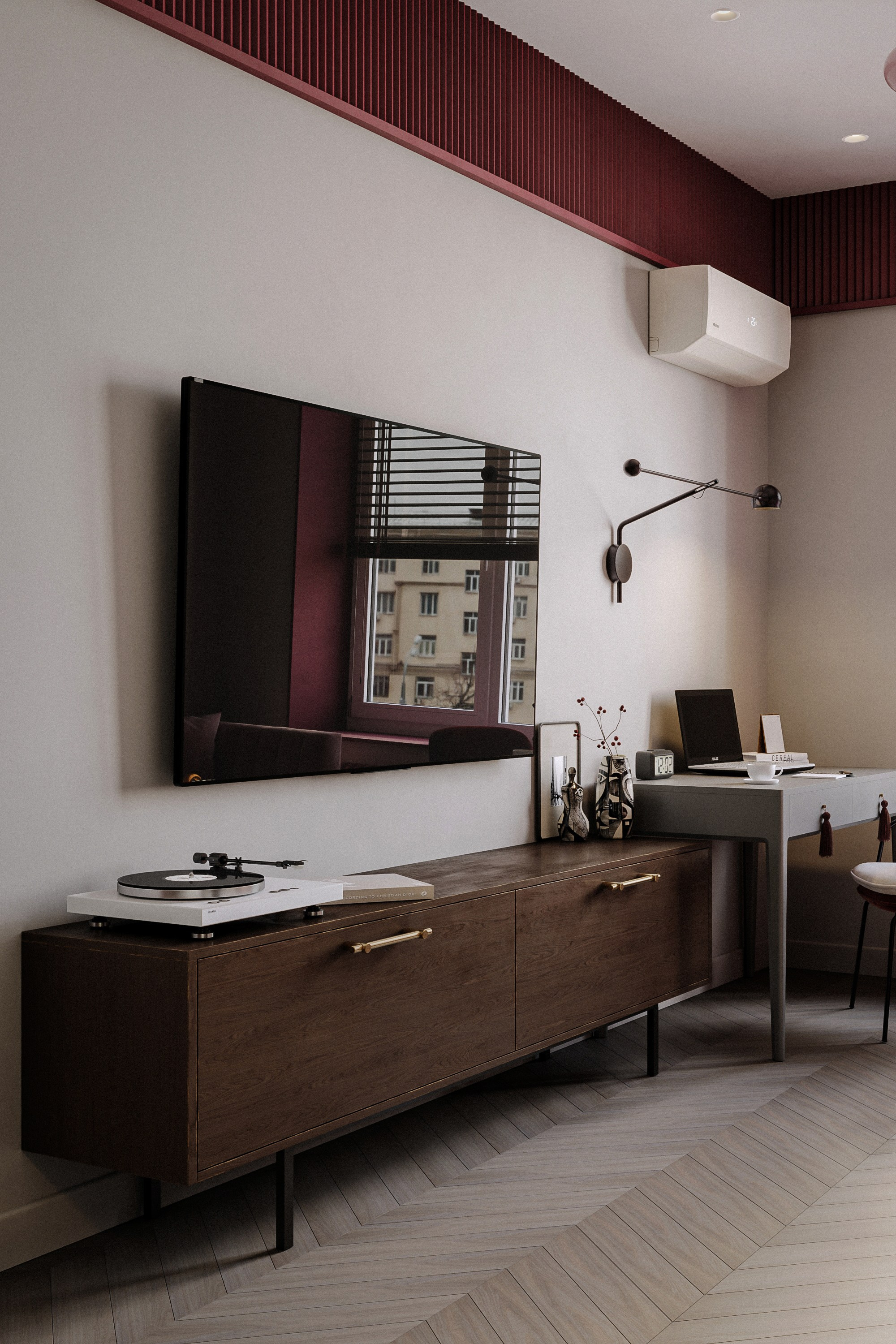 Яркая квартира. Stone Alina Интерьерная визуализация