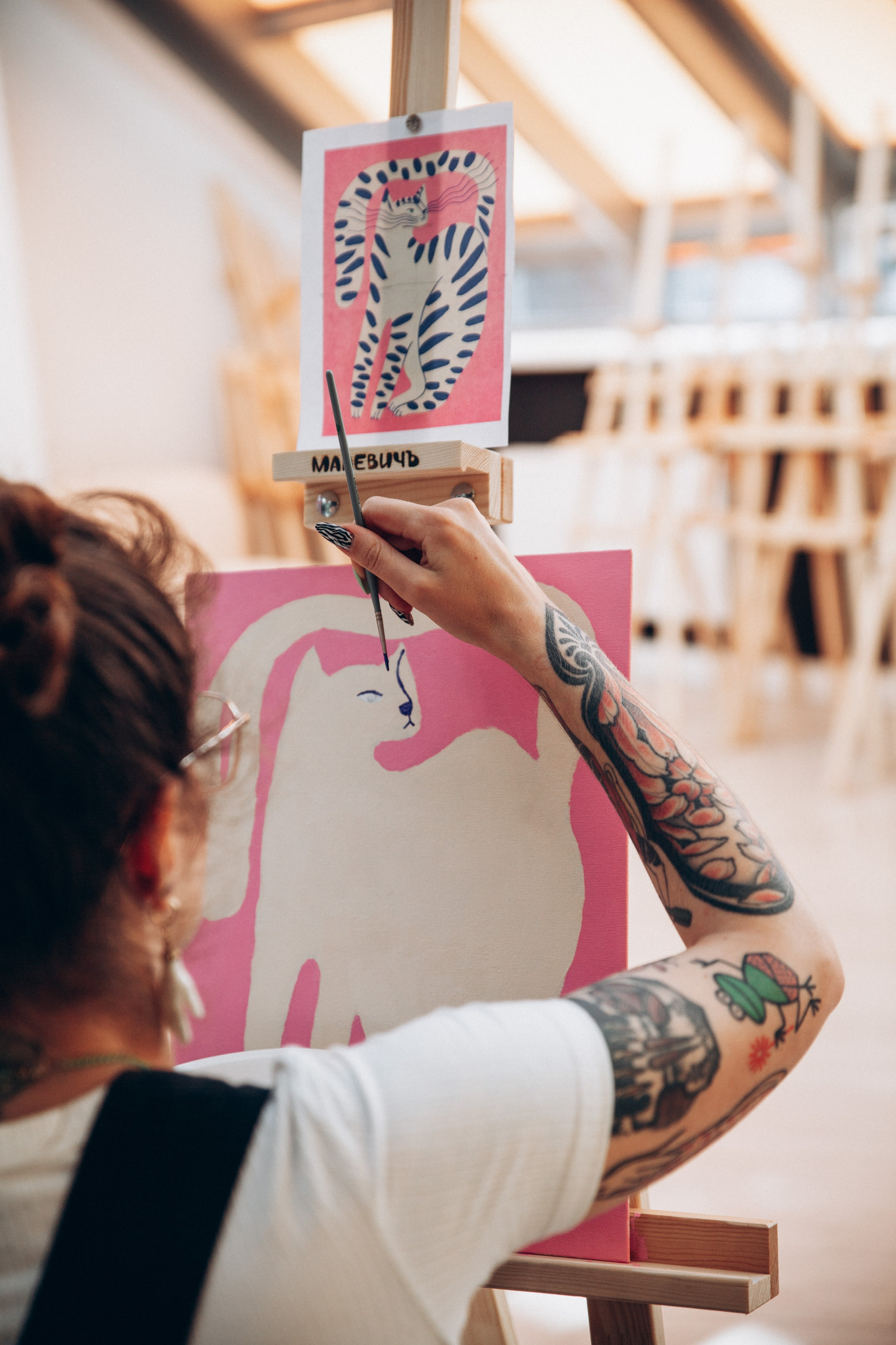 Мастер-класс по живописи. Преподаватель Анна К-К. Репортажный и детский фотограф в Минске