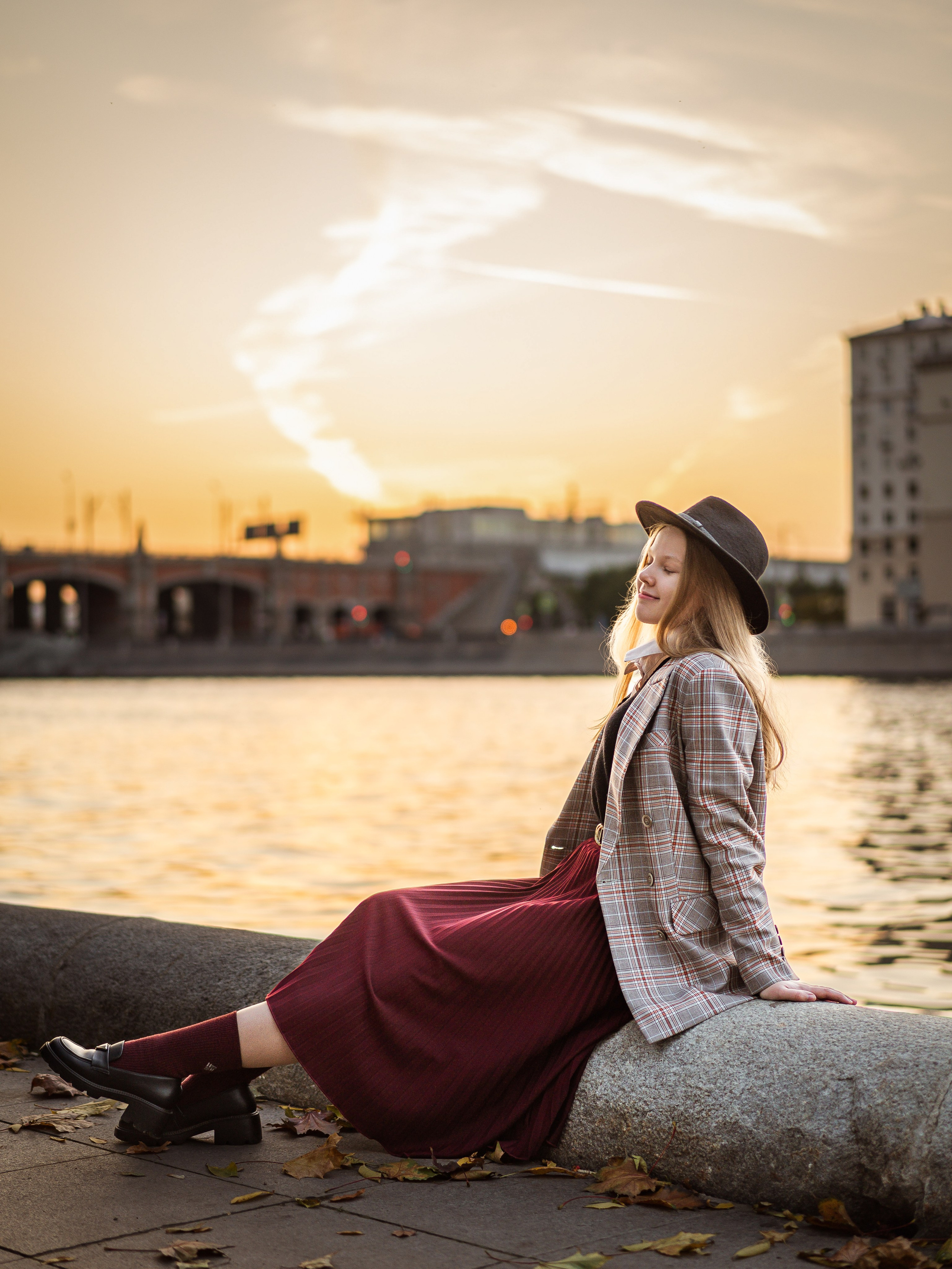 Елена — фотосессия в осеннем стиле. Фотограф Москва