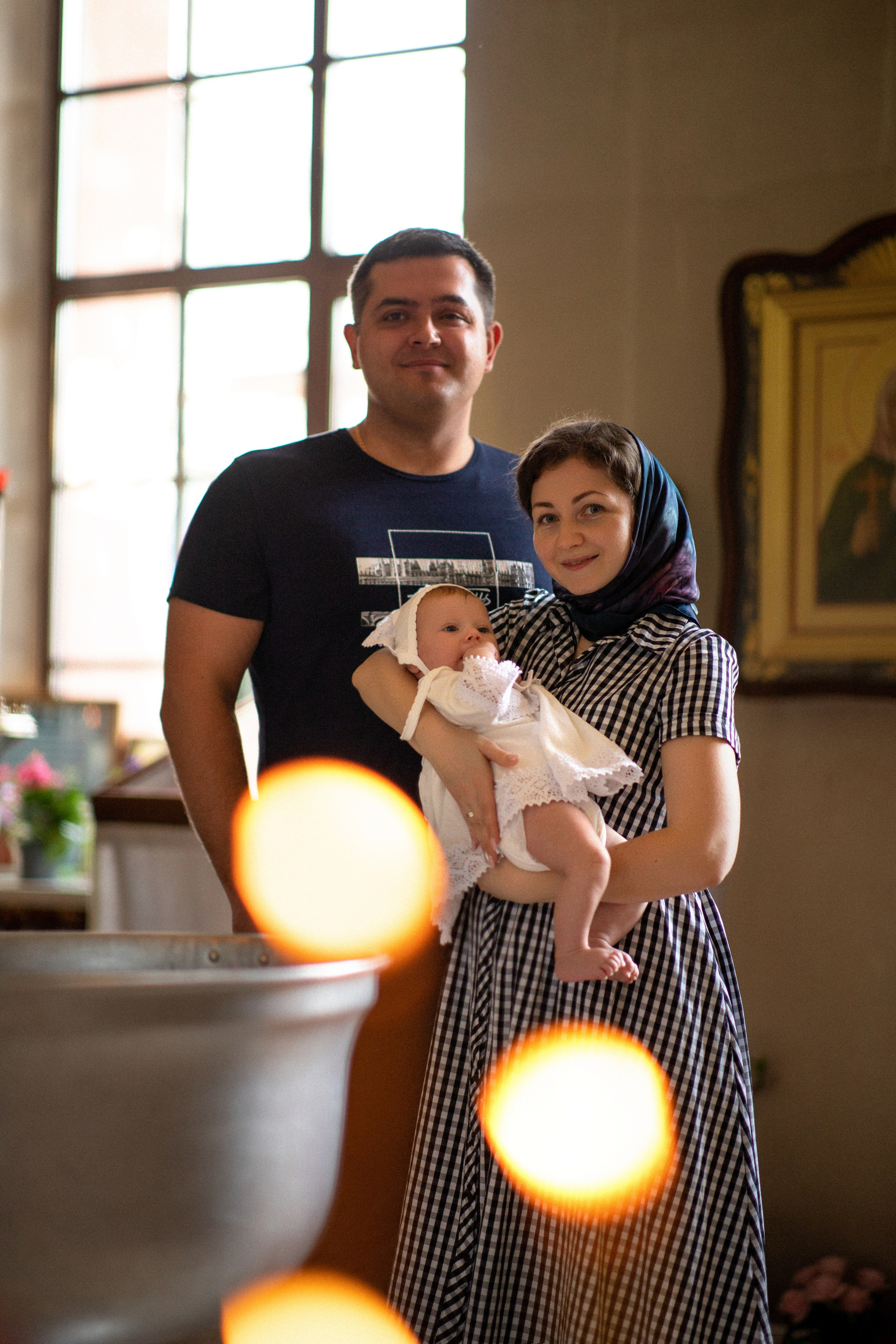 Крещение Марии. Фотограф на крещение в Рязани. Семейный фотограф