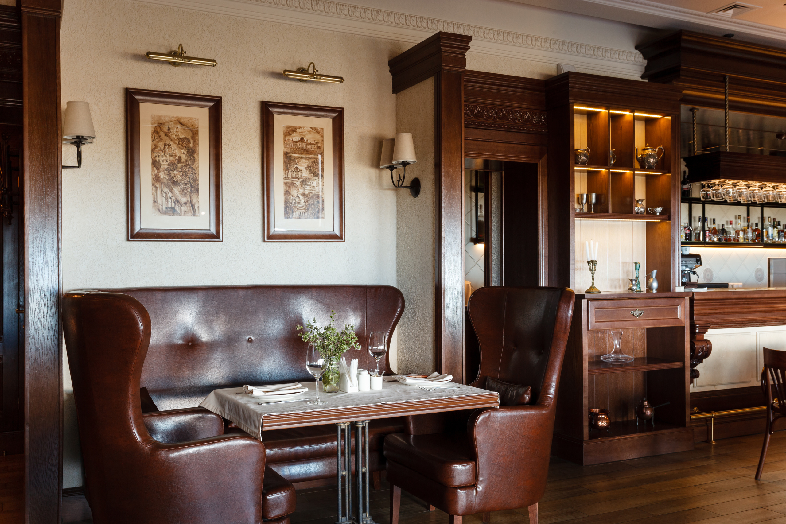 Ресторан при отеле "Юрла" г.Рыбинск. Наталья Мавренкова интерьерный фотограф, декоратор в Санкт-Петербурге