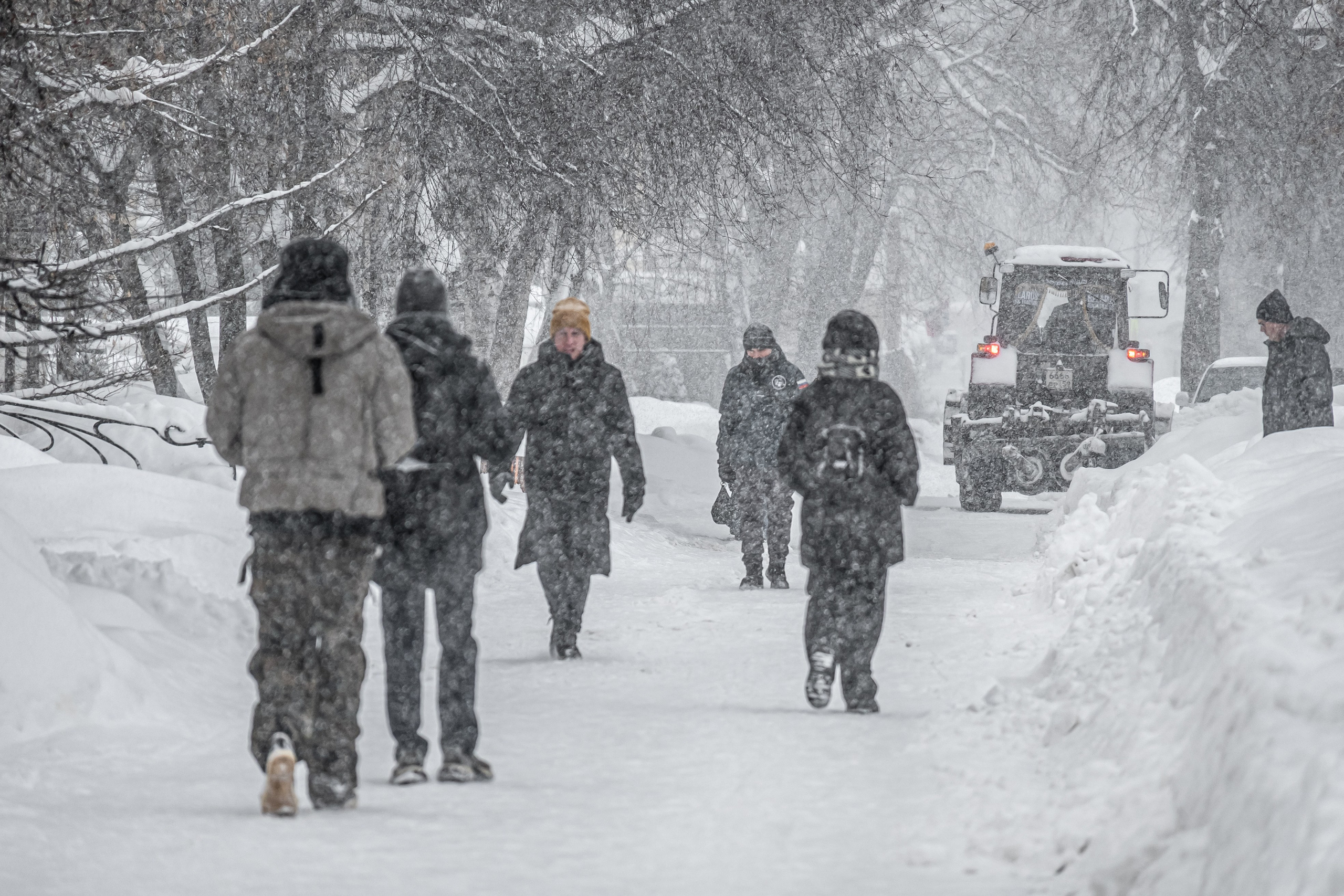 Снегопад. Репортажный фотограф
