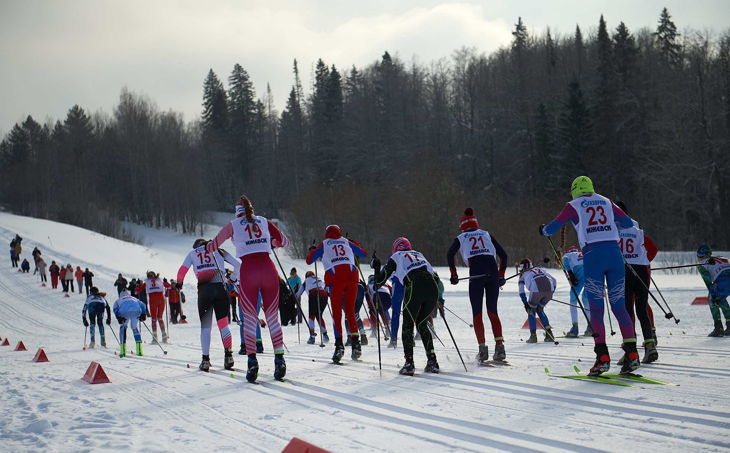 Всероссийские соревнования по лыжным гонкам «Пионерская правда». Ижевс. Спортивный репортажный фотограф в Ижевске Сергей Мерзляков