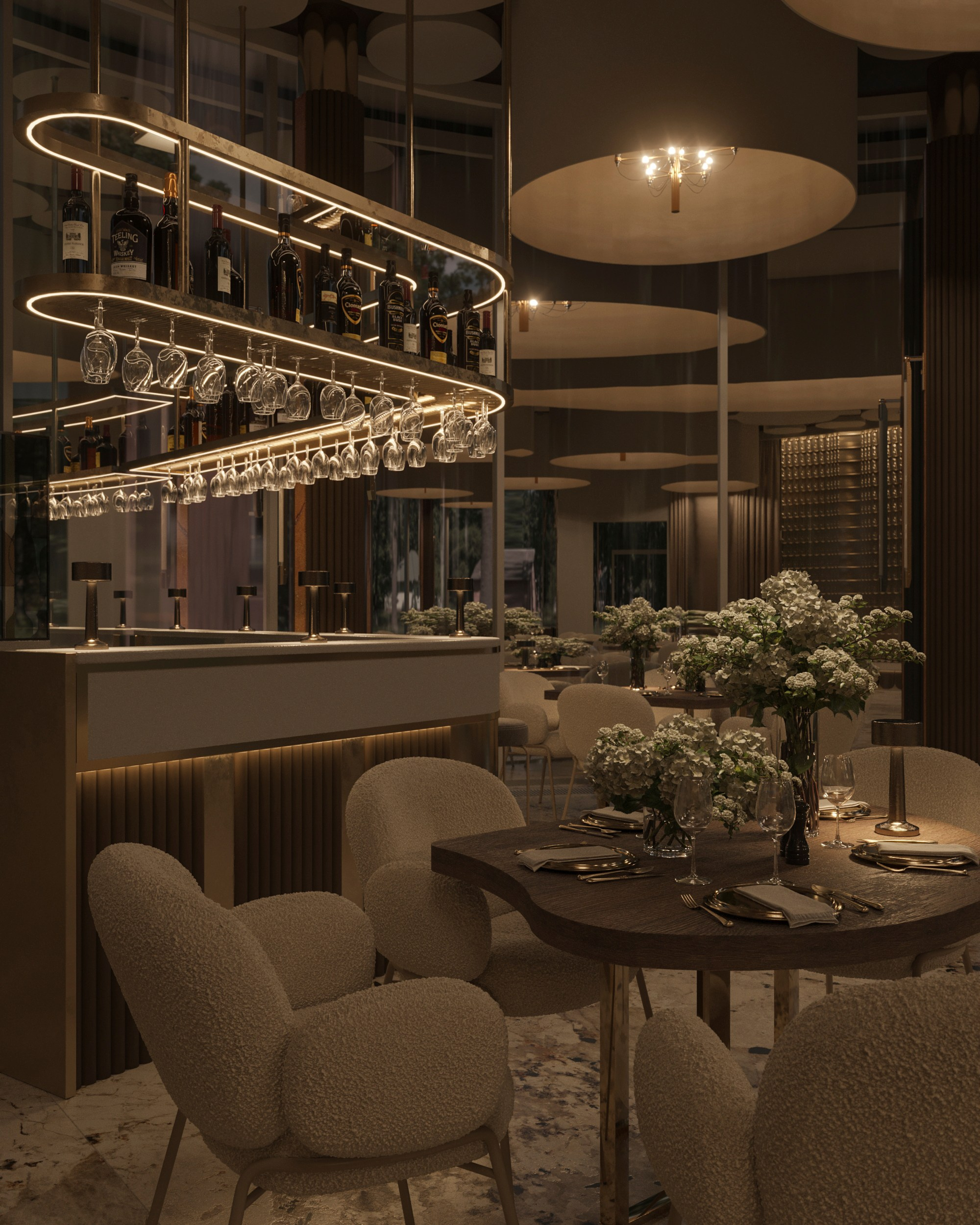 Restaurant in Moscow. 3D-визуализатор интерьеров Мария