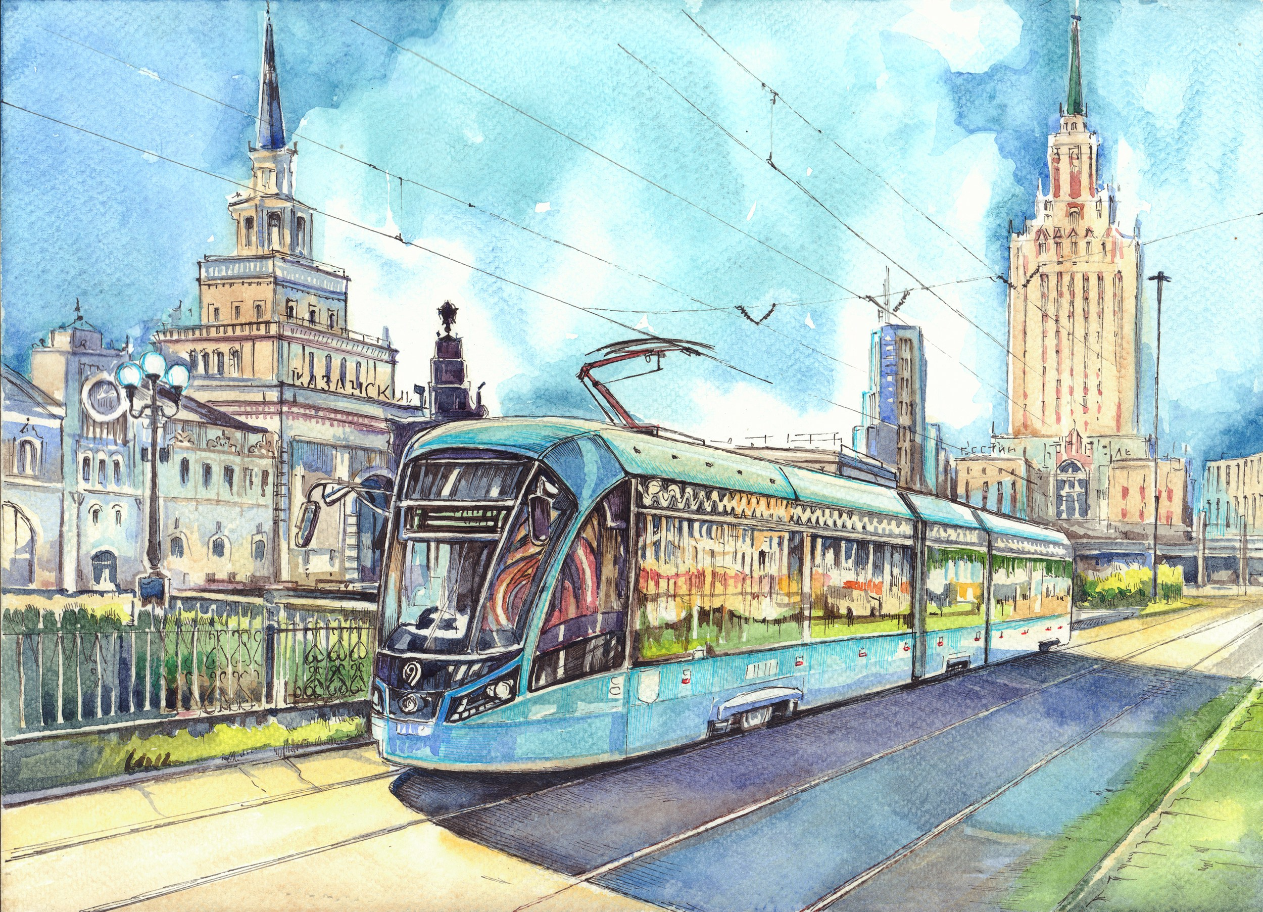 Московские пейзажи. Художник Александр Петрунин
