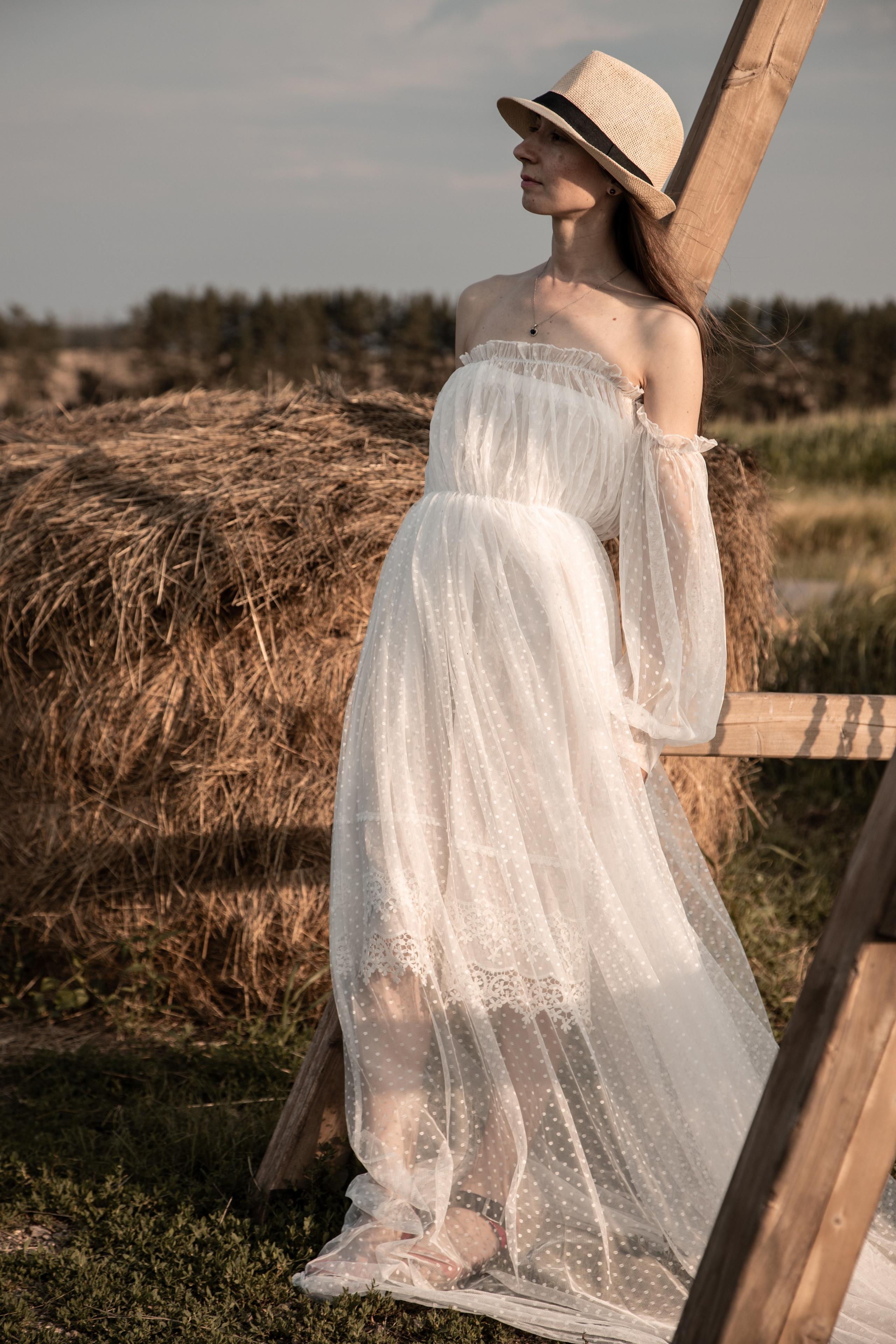 Фотосессия в стогах