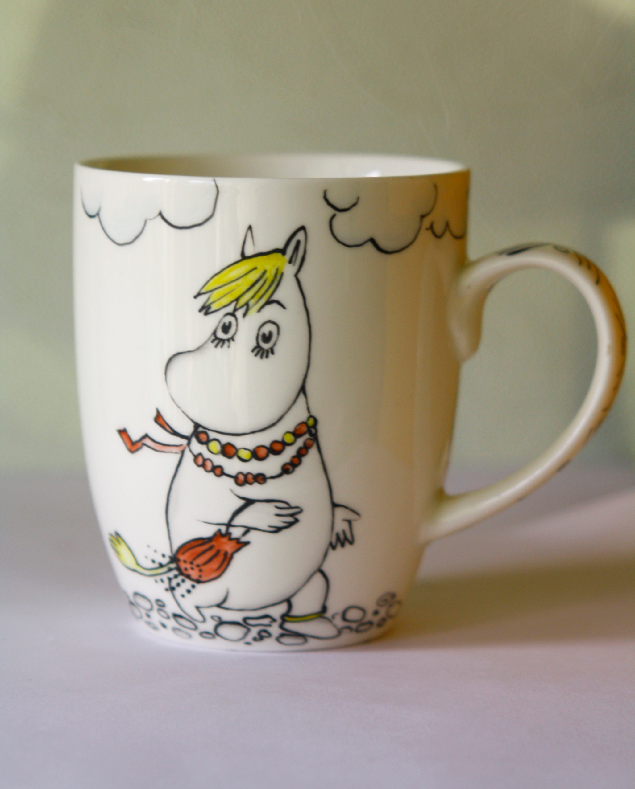 Кружка Муми-мама. Роспись фарфора в Санкт-Петербурге