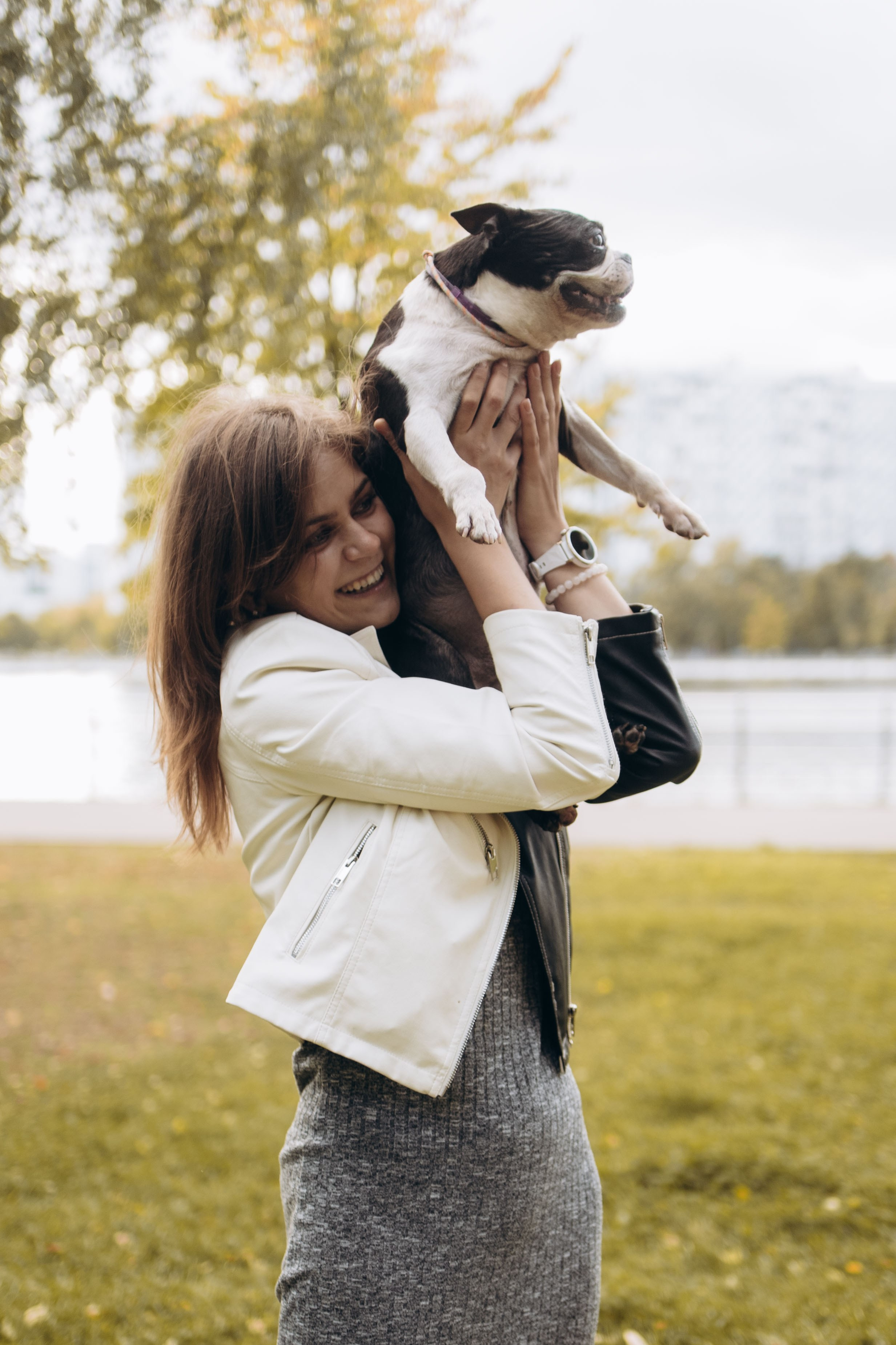 Оля и бульдоги