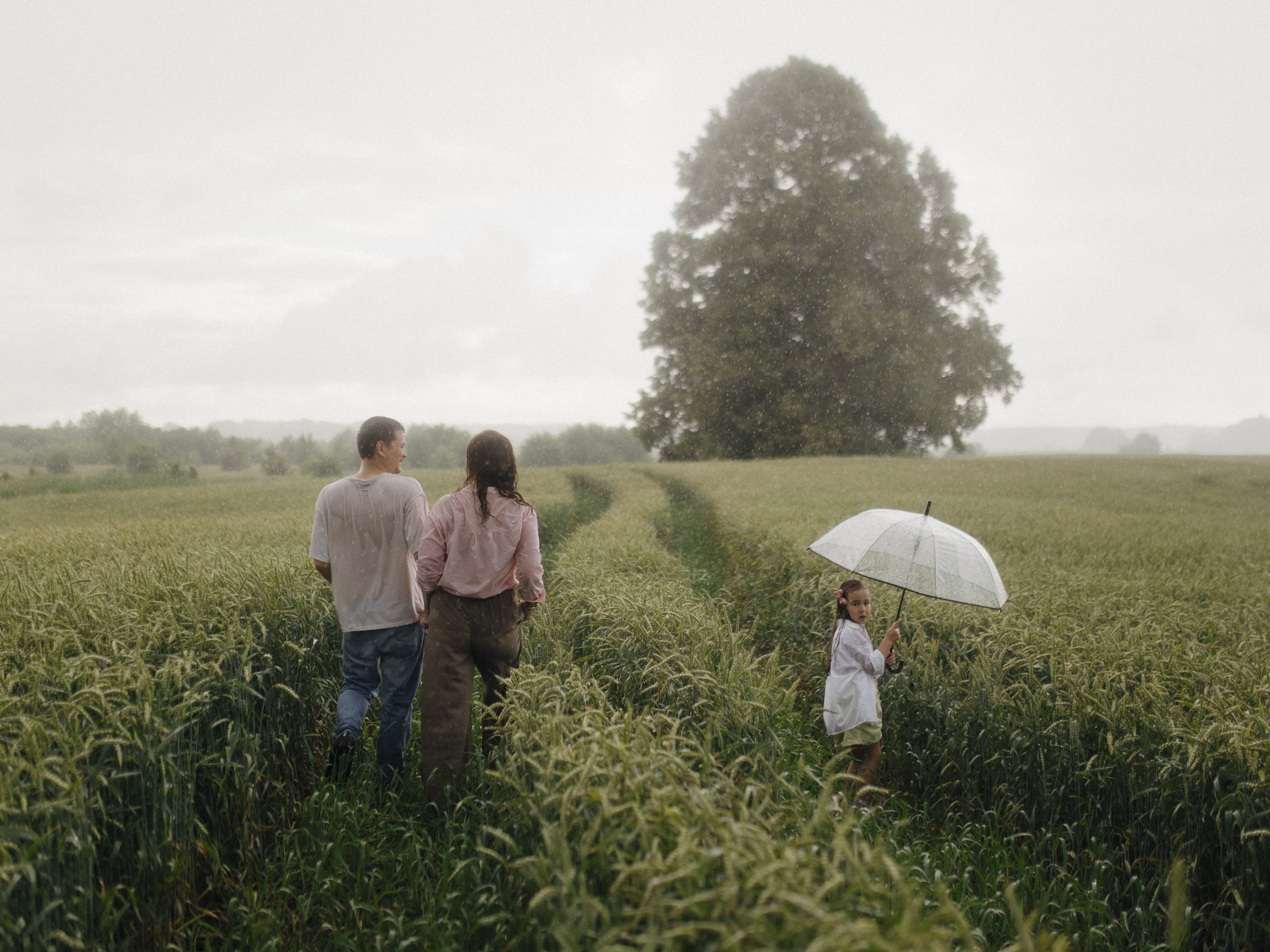 «Под грибным дождём». Свадебный и семейный фотограф в Калининграде Ольга Мешечкова