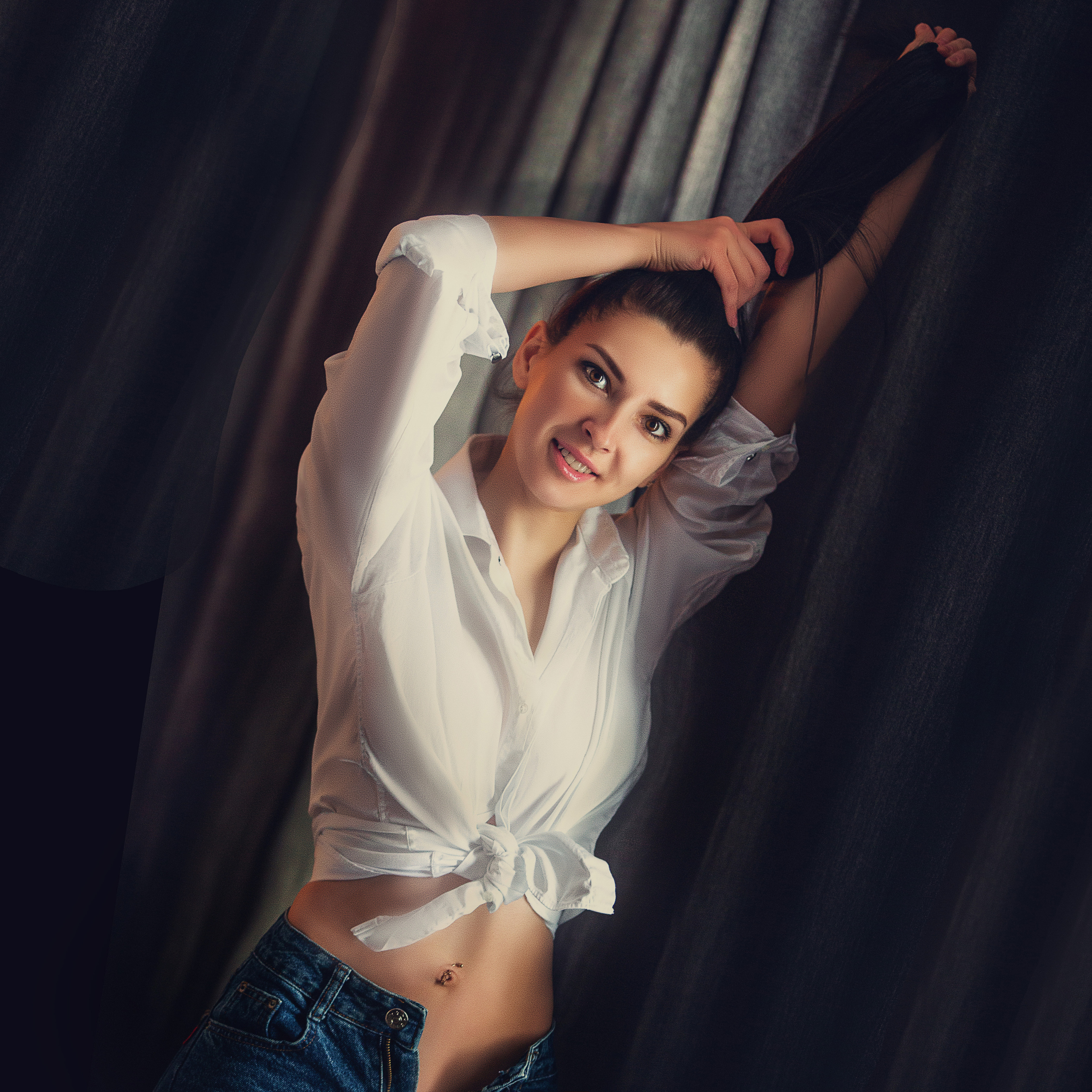 Юля, фотосессия с девушкой в фотостудии AJUR. Свадебный фотограф в Барановичах Вячеслав Шах-Гусейнов, фотошкола