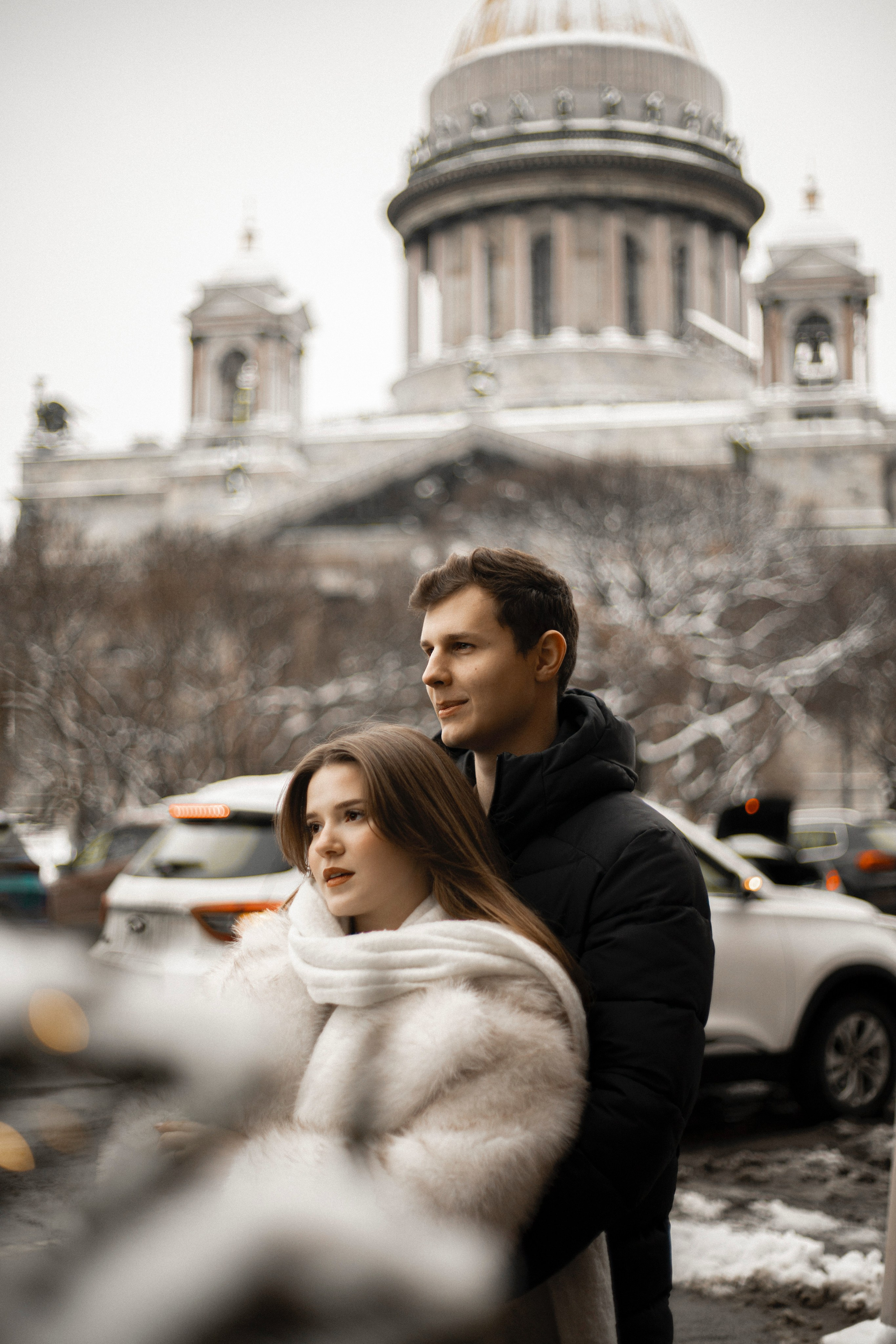 Lovestory: зимняя Исаакиевская площадь