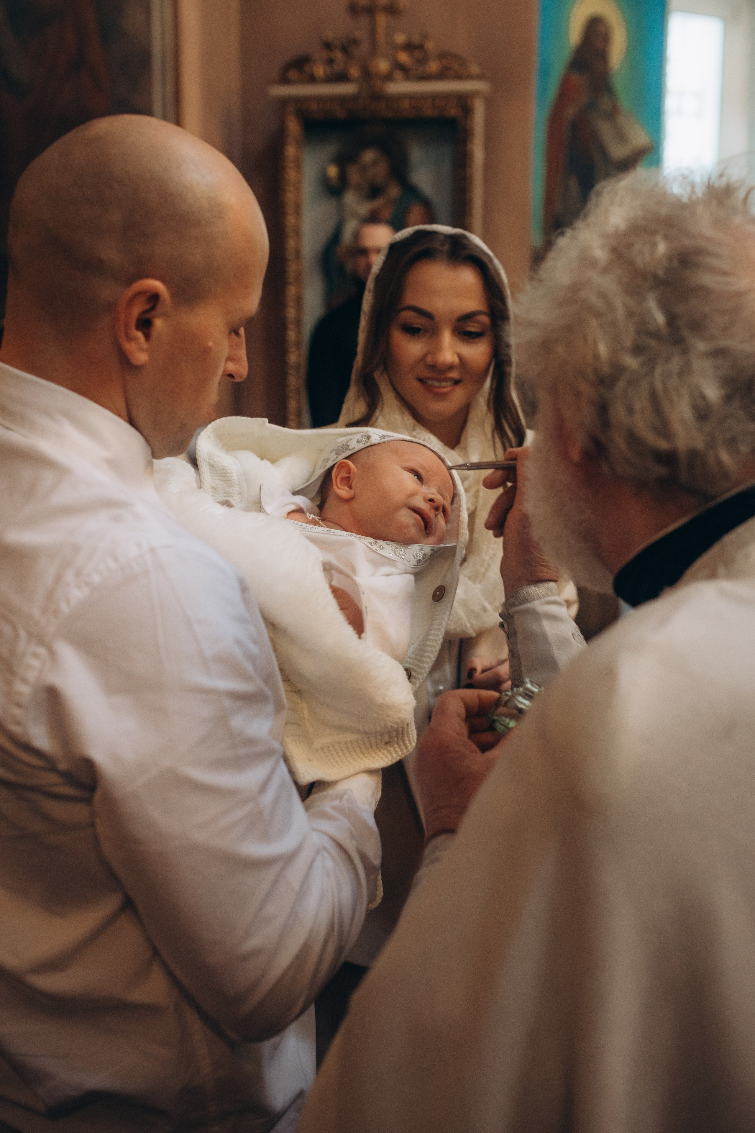 Крещение Михаил. Семейный и домашний фотограф в Москве и МО Королева Валерия