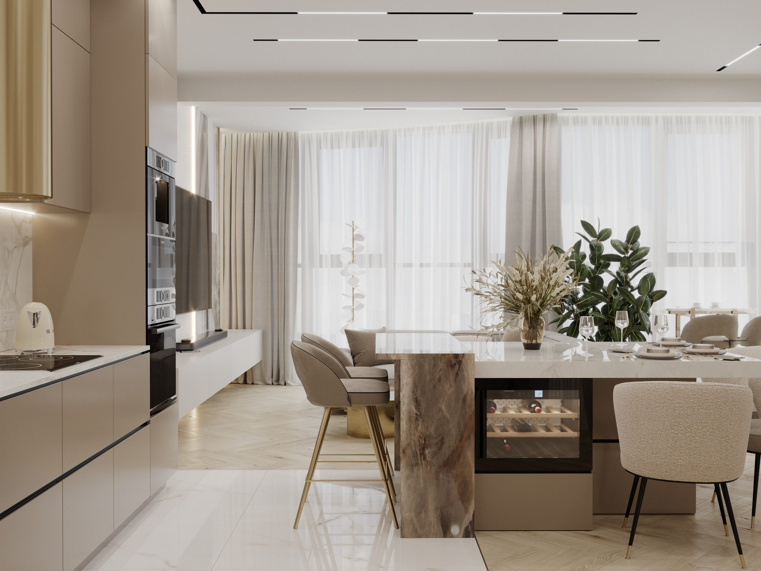 Двух ярусная квартира 120 кв.м в ЖК «Арбат». Персональный фотограф Москва