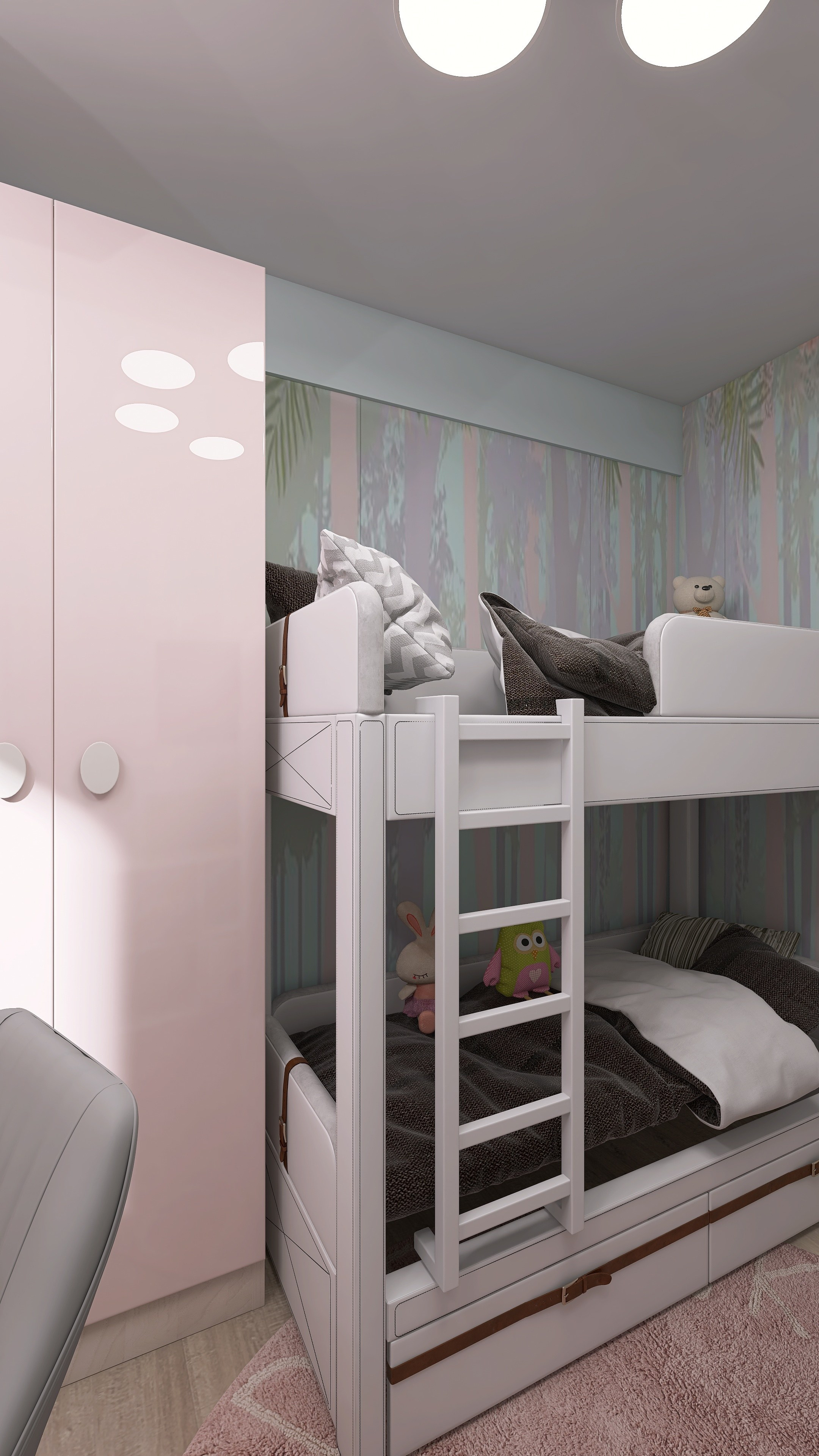 Квартира 58 м² для семьи из 4х человек. Дизайн для каждого