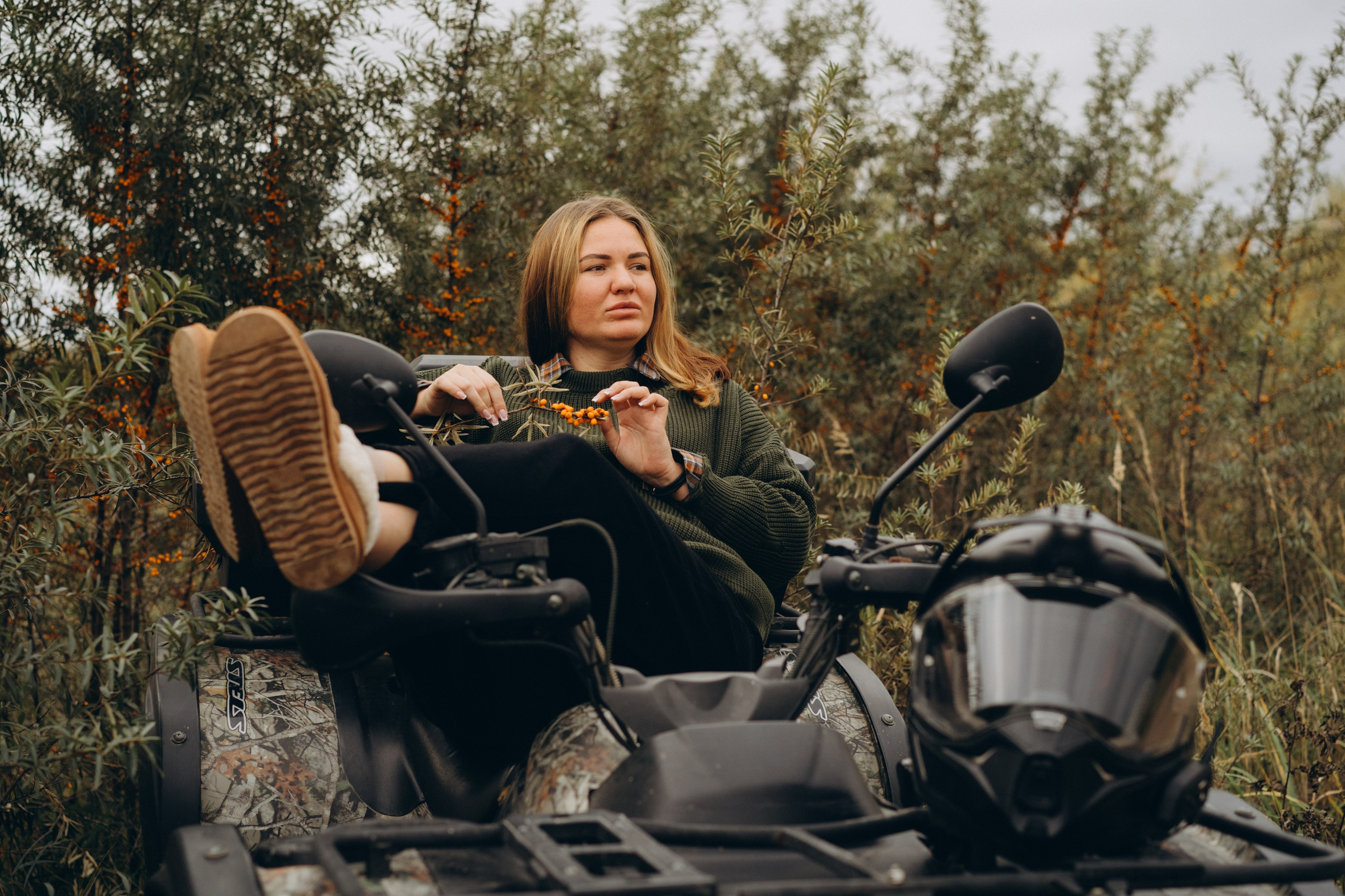 На квадриках по Ланьшинским карьерам. Лиза Фирстова — самый добрый фотограф