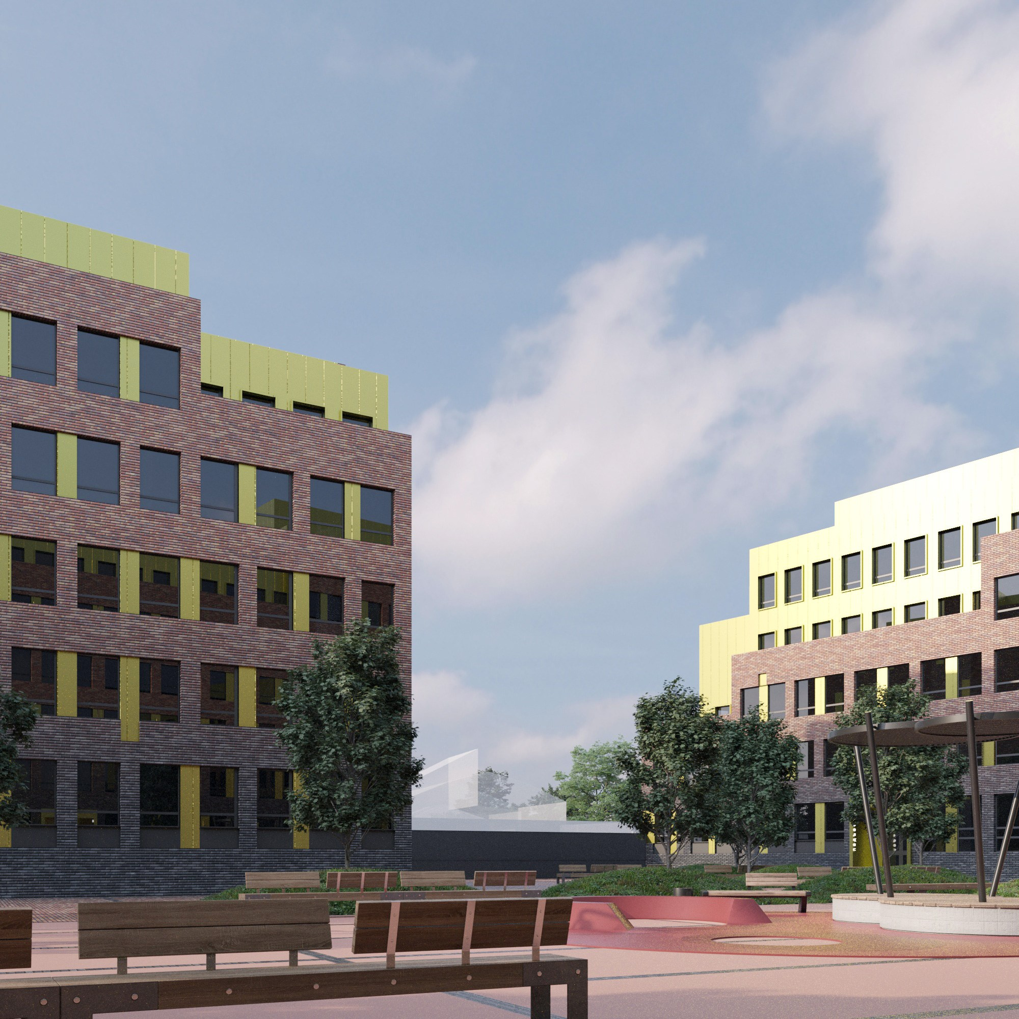 Многоквартирные дома / Dachnaya_GK Вариант 2. SAAS Селиванов Алексей Архитектурная Студия