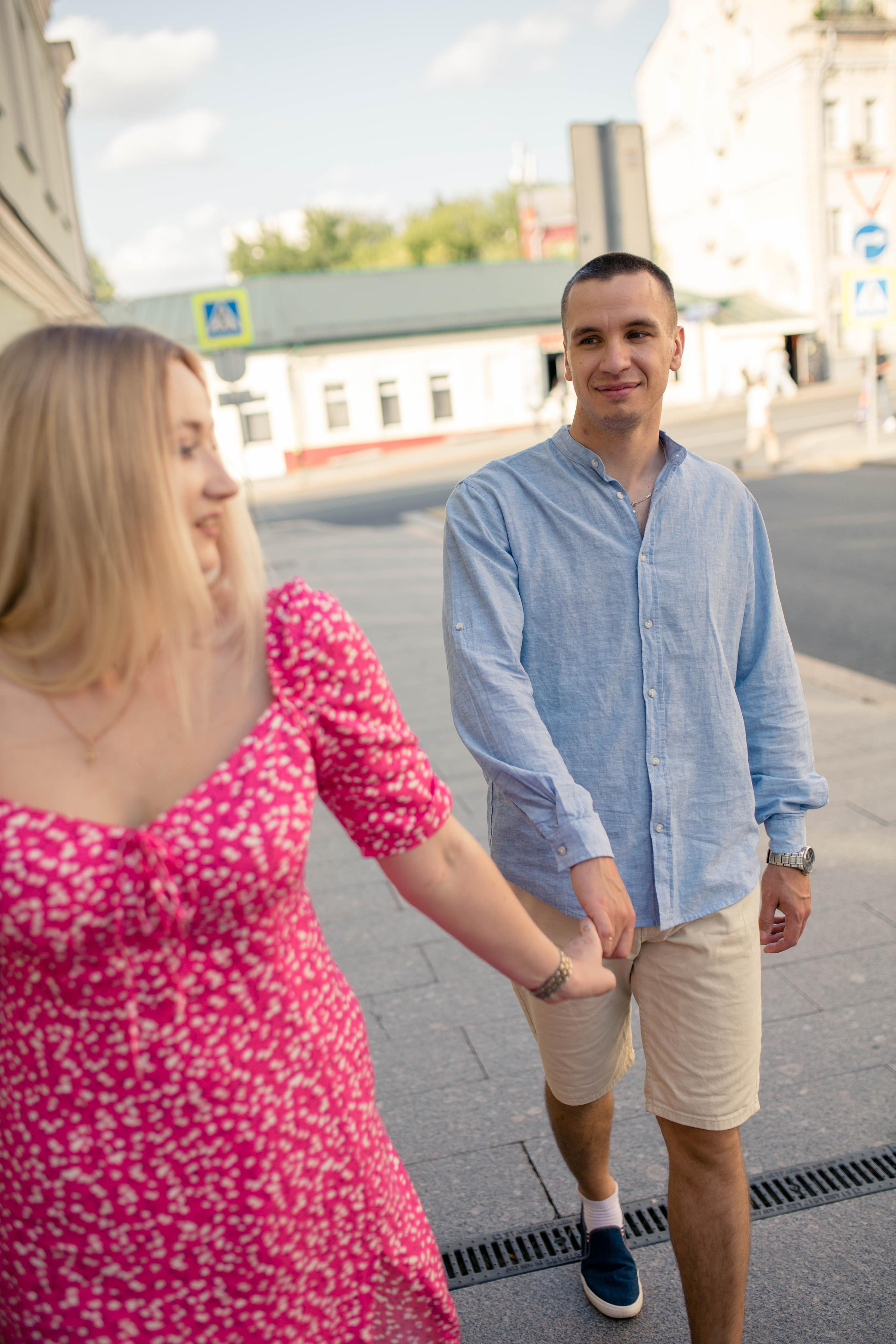 Фотосессия для влюбленных, прогулка по Москве. Алена и Ваня. Фотограф Валерия Горбунова Подольск Бутово Видное Щербинка