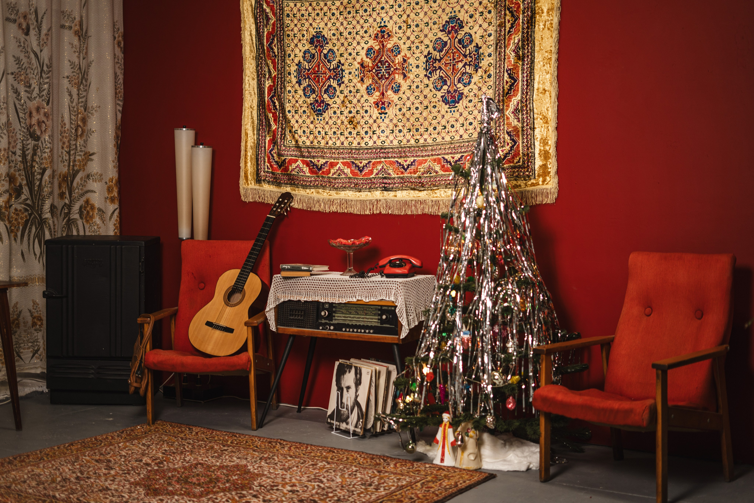 Фотостудия "Импульс" Саратов новогодняя фотосессия ретро