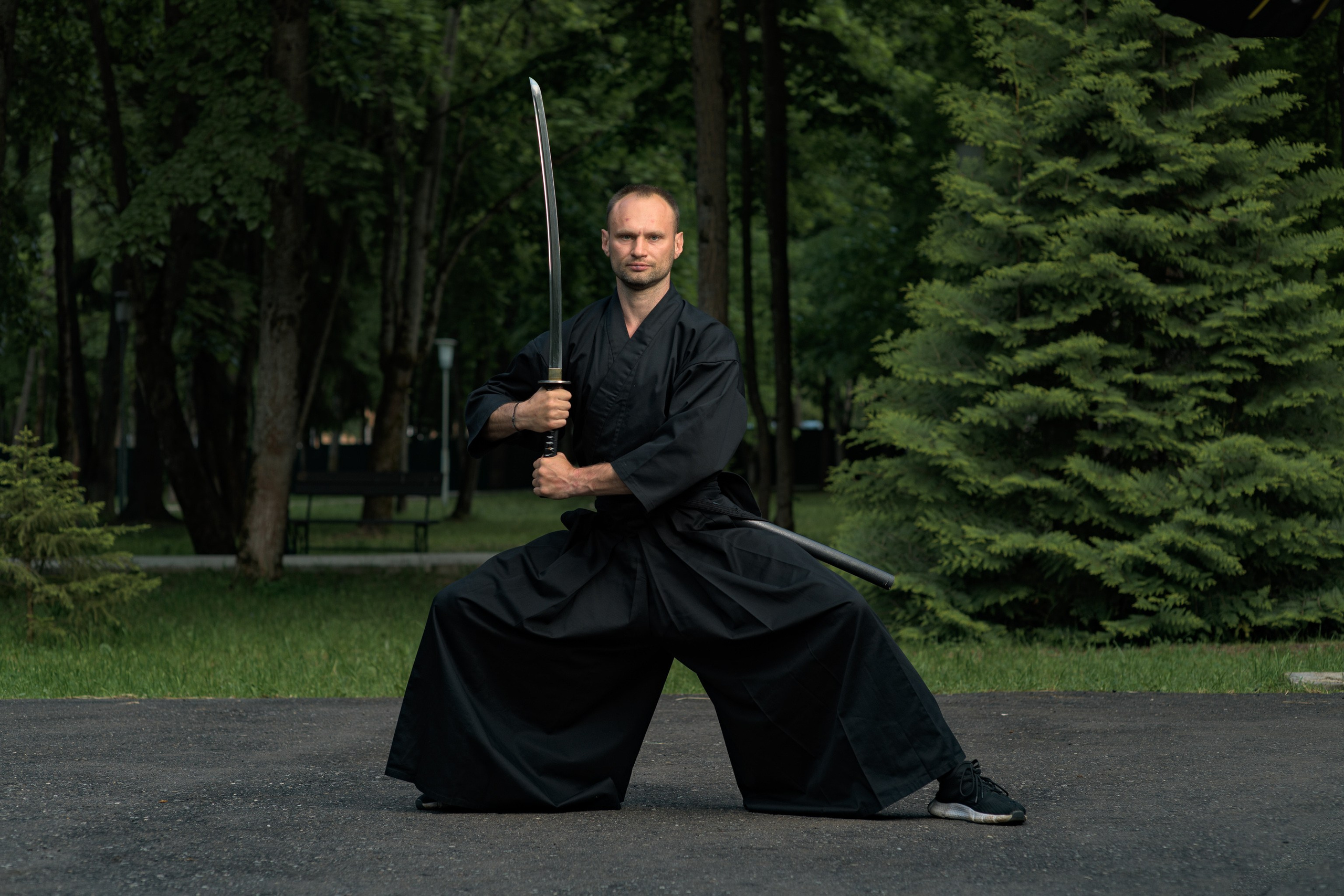 Летние тренировочные боры Школы Боевых Искусств «МОН» 2022 г. Илья, катана