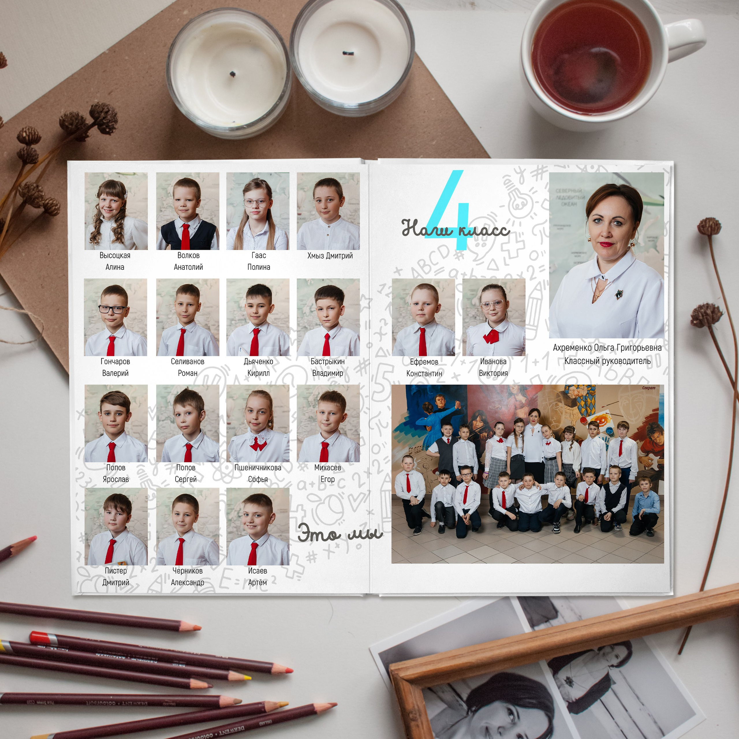 Альбом MINI на 2 разворота 2000. Свадебный, семейный фотограф. Выпускные альбомы в Коченёво / Новосибирск. Наталья Байкуш