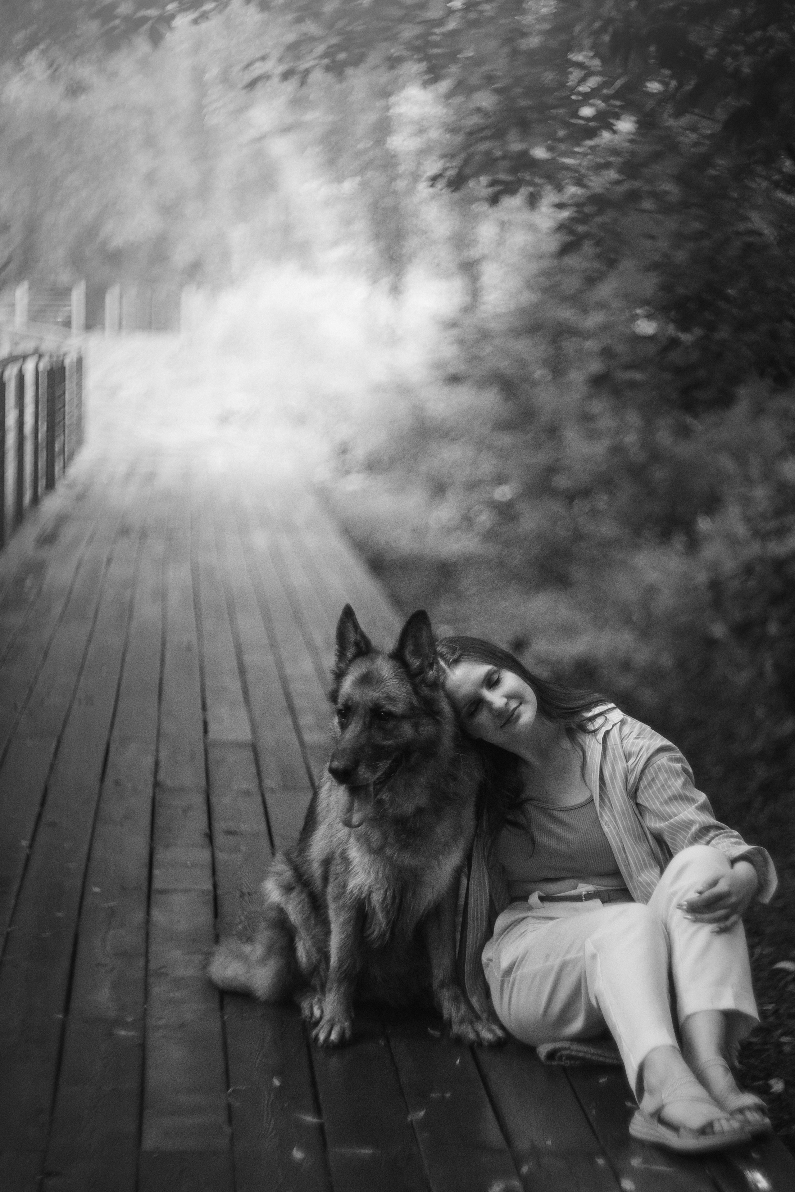 Вика и Фрея. Фотограф анималист в Москве и Санкт-Петербурге Свиридова Анна