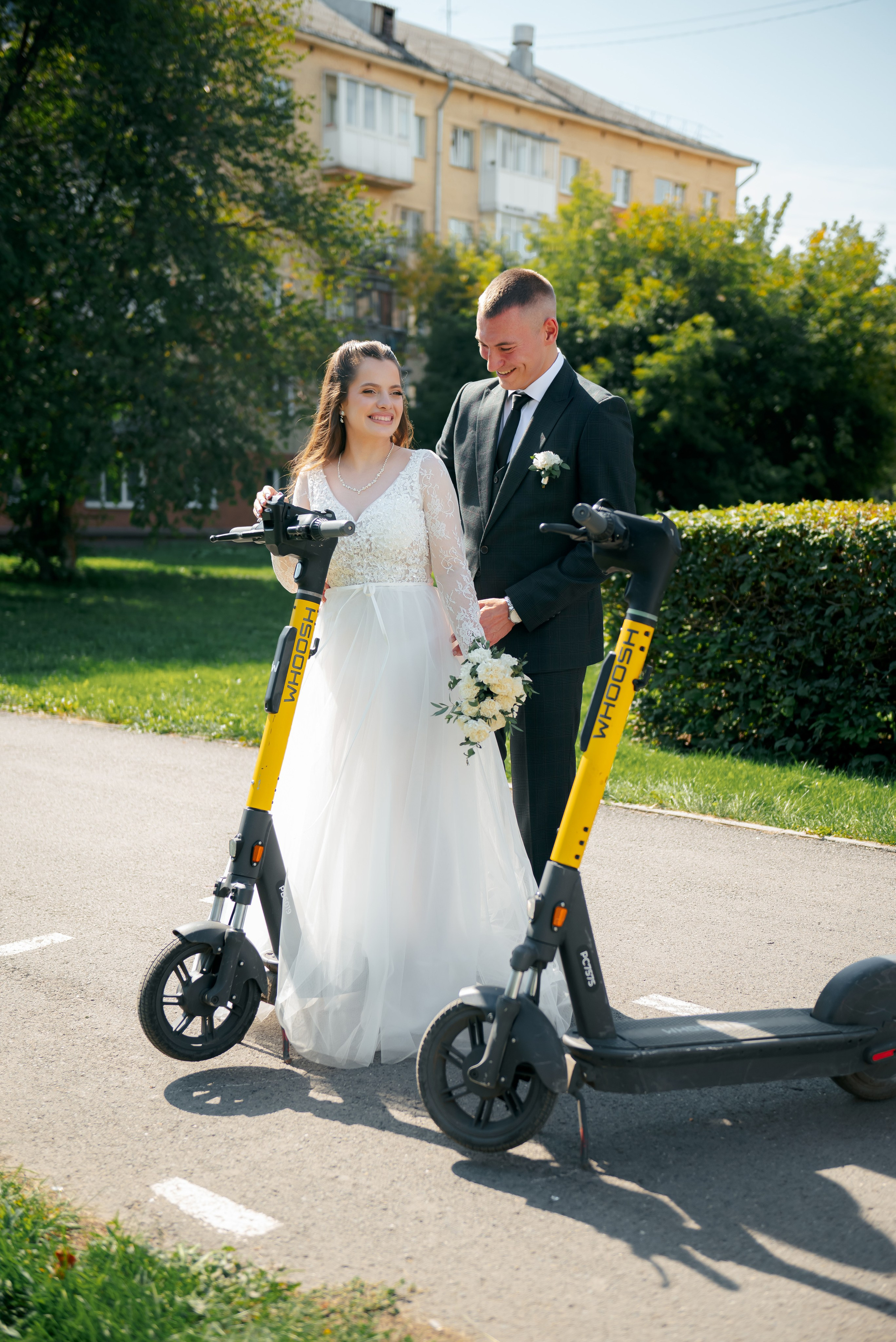 Свадебная фотосессия возле КУЗГТУ в г. Кемерово